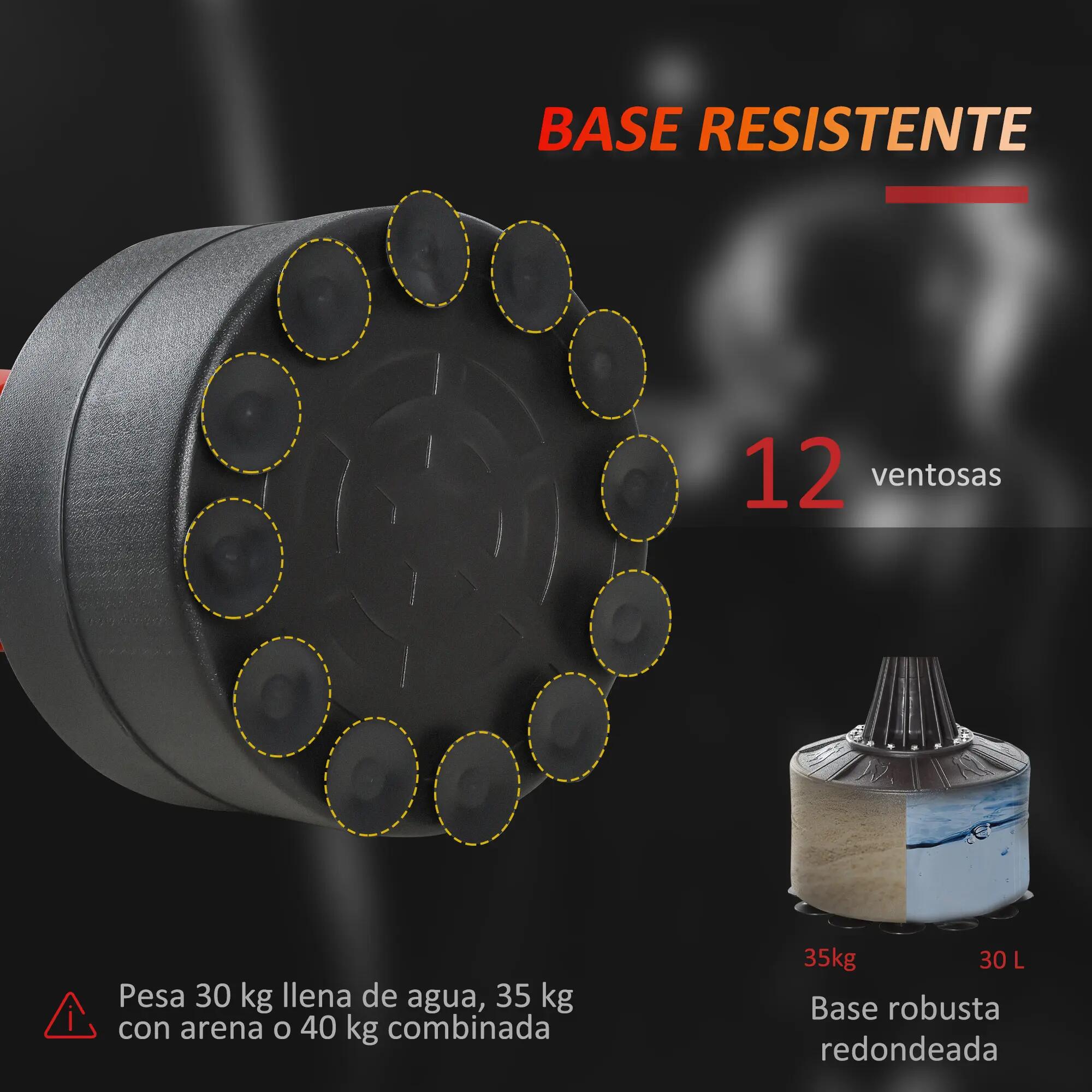 Sac de frappe autoportant avec Speed Ball et barre rotative à 360° 88 x 48 x 155 8/9