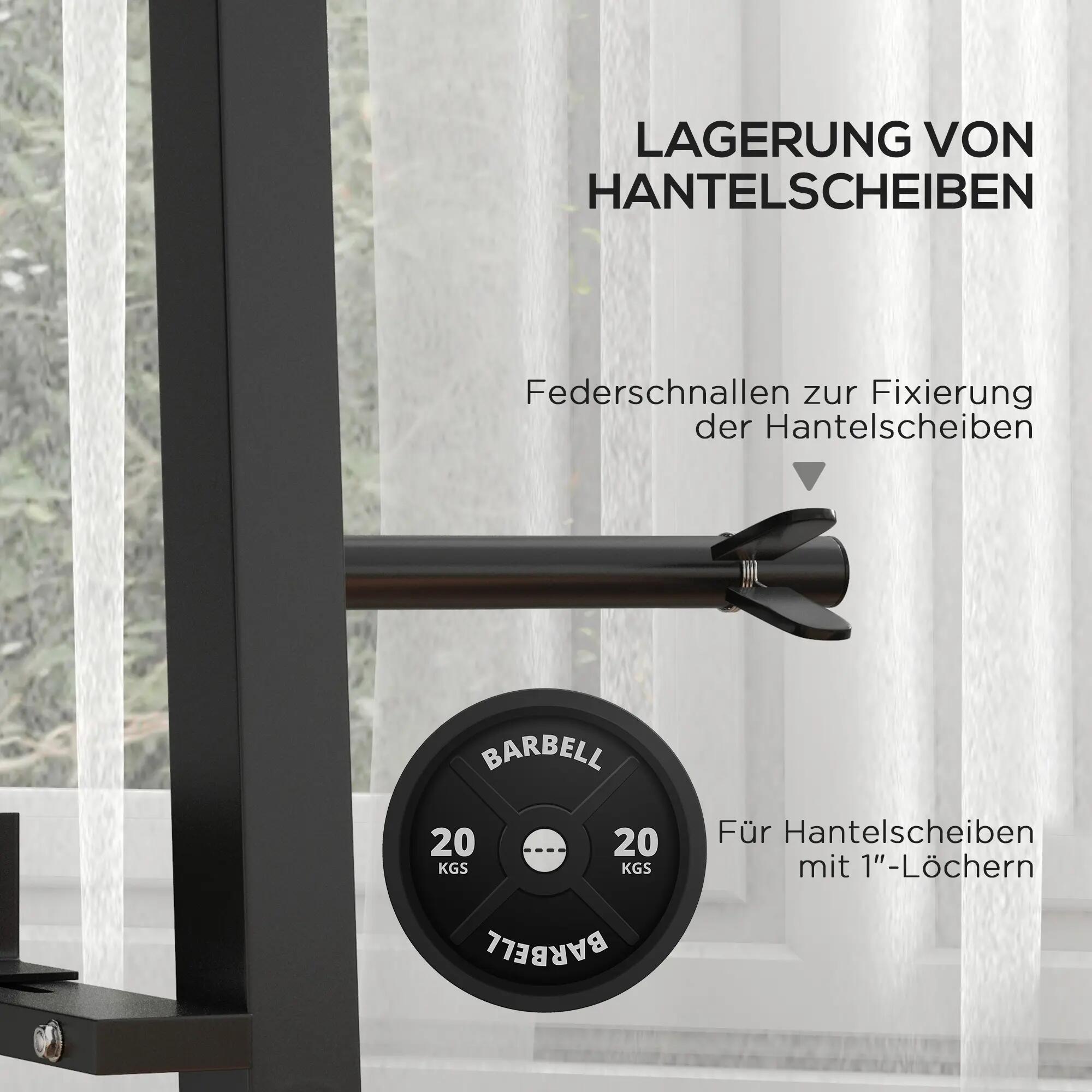 Support pour haltères, kettlebells et disques de poids, 3 niveaux, réglable, en 9/9