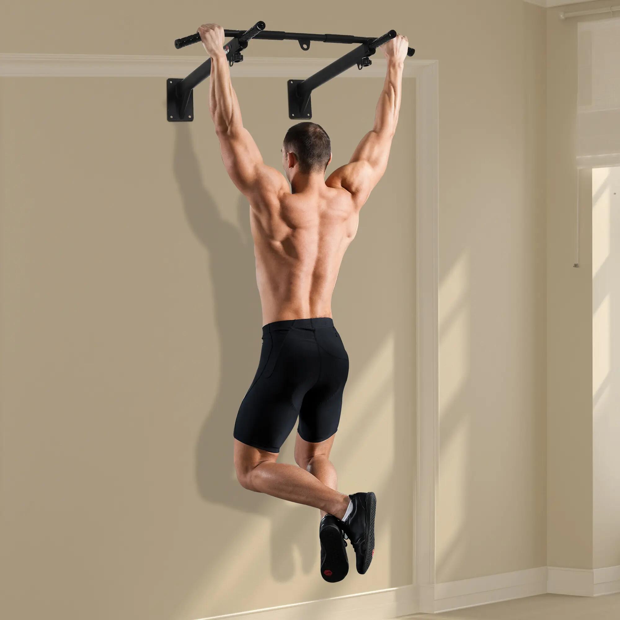 Barre de traction murale ou au plafond, capacité de charge jusqu'à 150 kg, barre 4/9