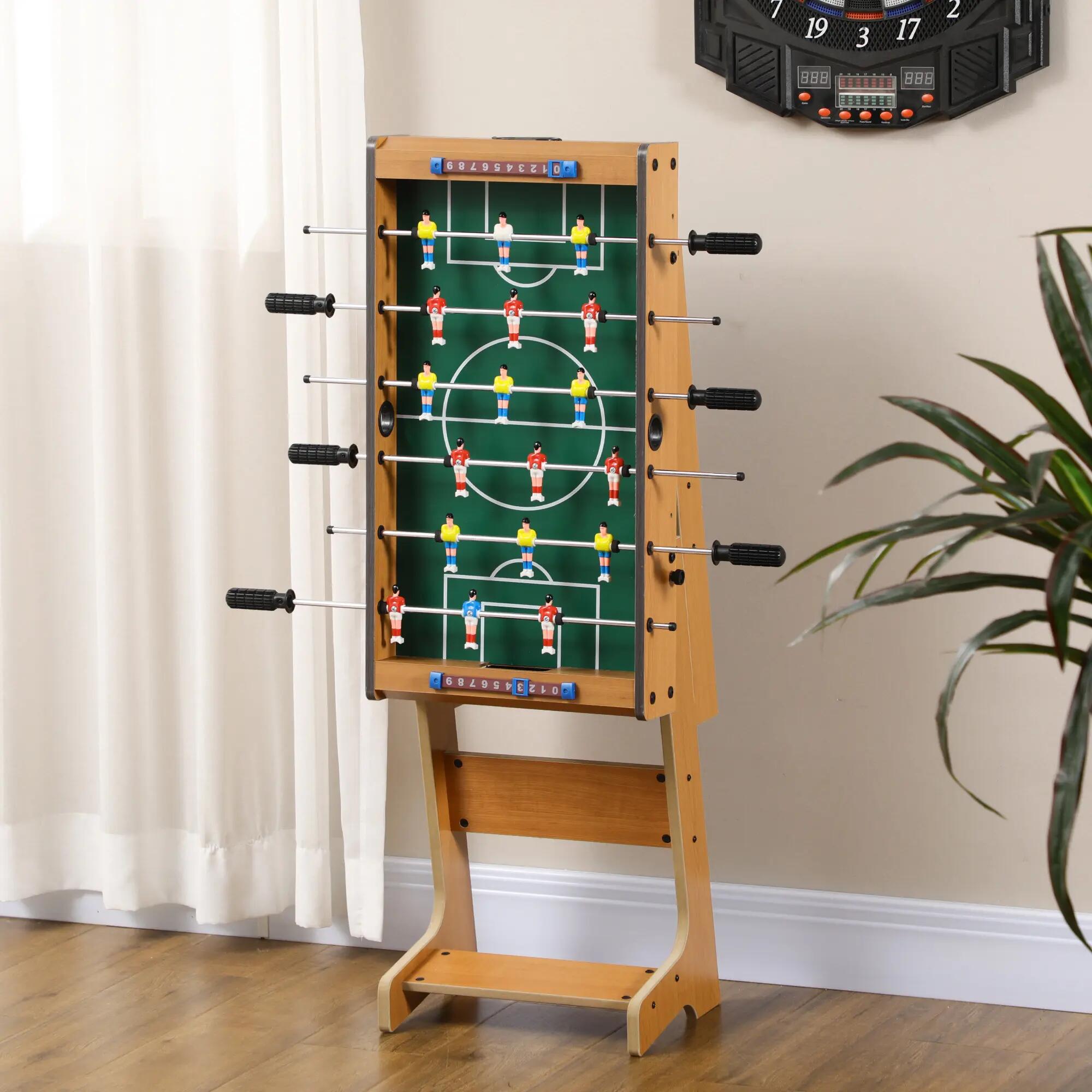 Babyfoot pliable - 18 joueurs, 2 ballons, 3 + 3 poignées, compteur - bois 4/5