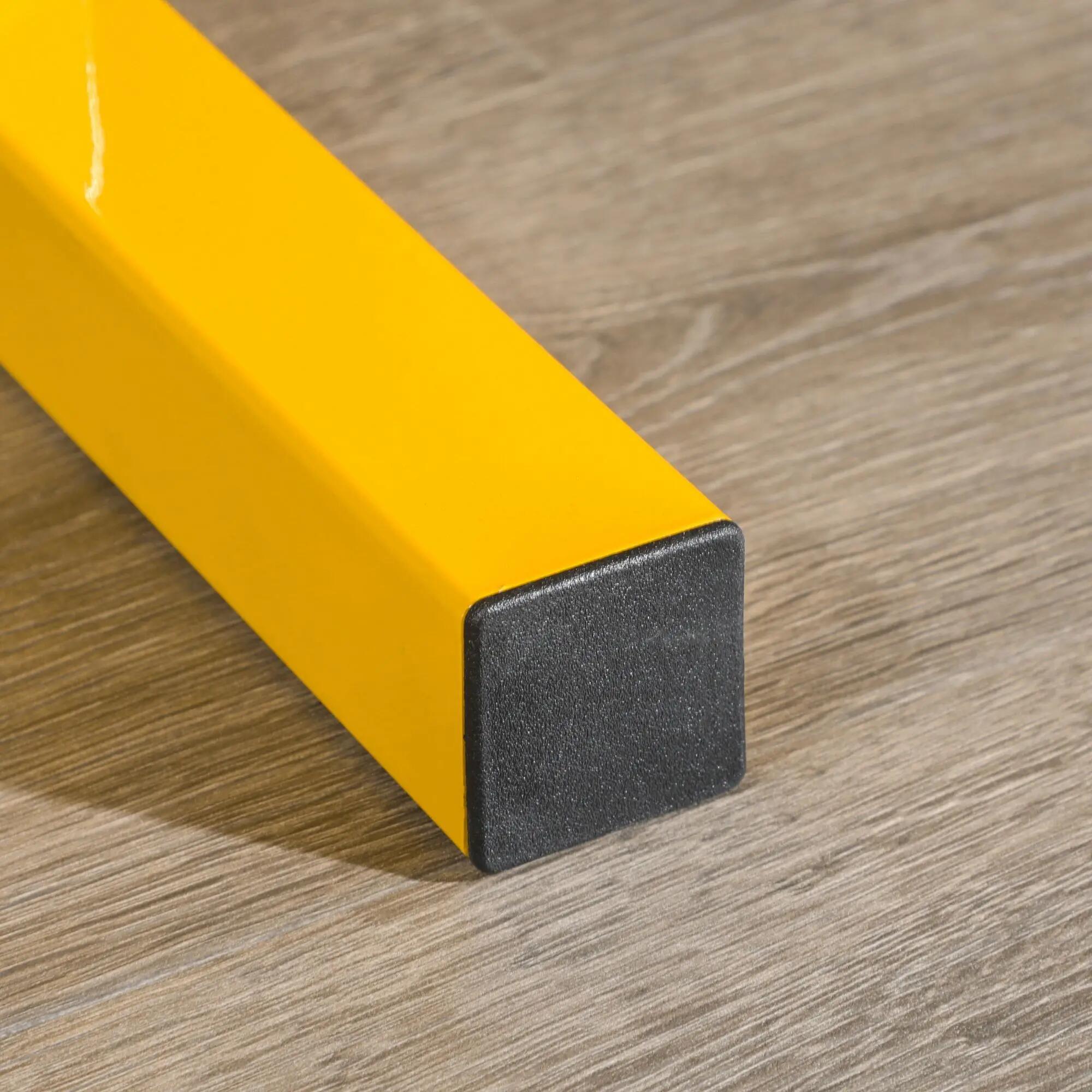 Support pour haltères, jusqu'à 270 kg, 2 étagères, structure en acier, jaune, 92 9/9