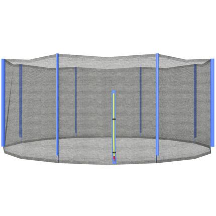 Filet de sécurité trampoline porte zipée Ø 366 cm 8 poteaux
