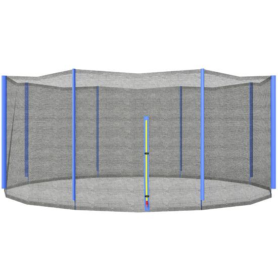 Filet de sécurité trampoline porte zipée Ø 366 cm 8 poteaux