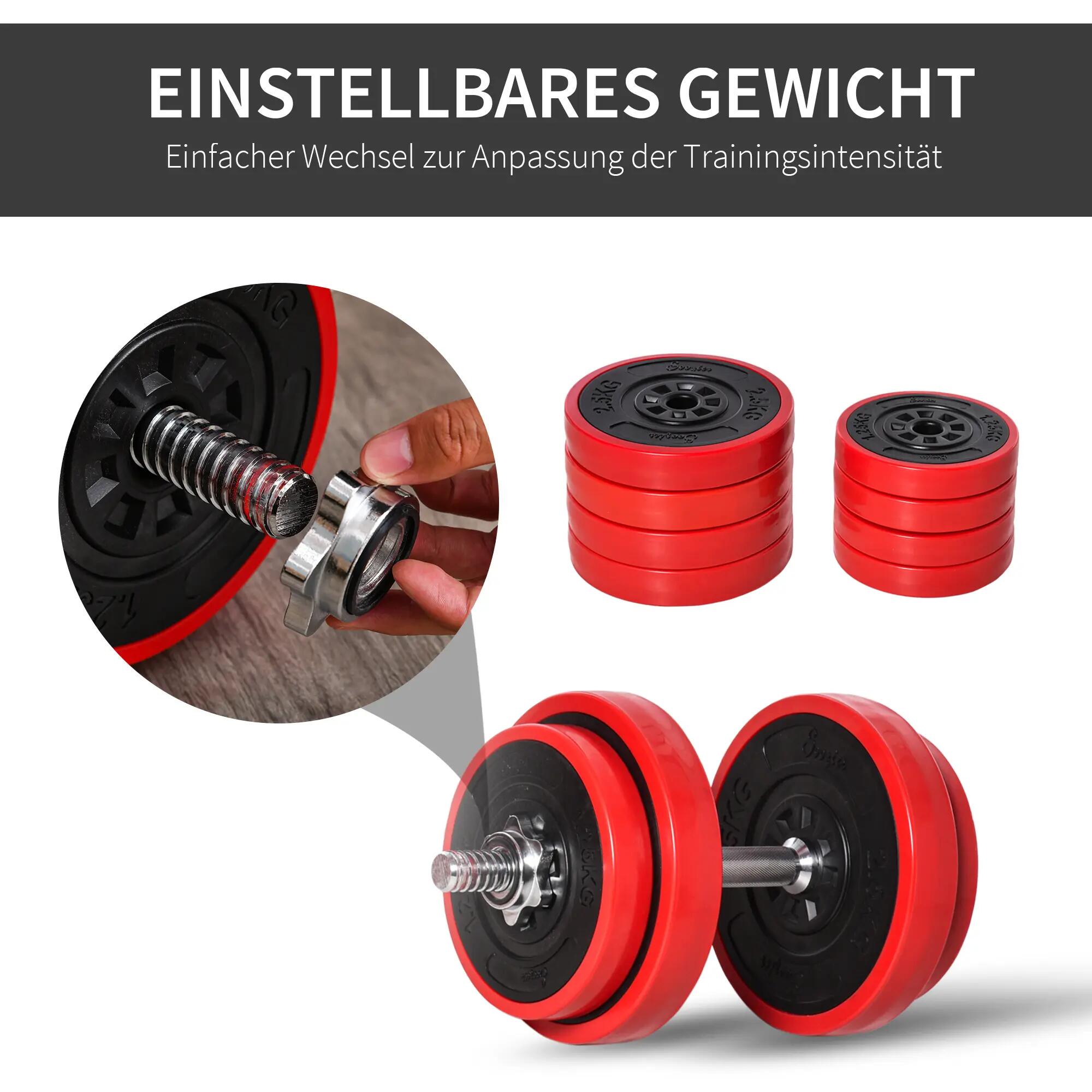 Ensemble d'haltères de 20 kg, haltères et barres réglables 2 en 1, musculation p 8/9