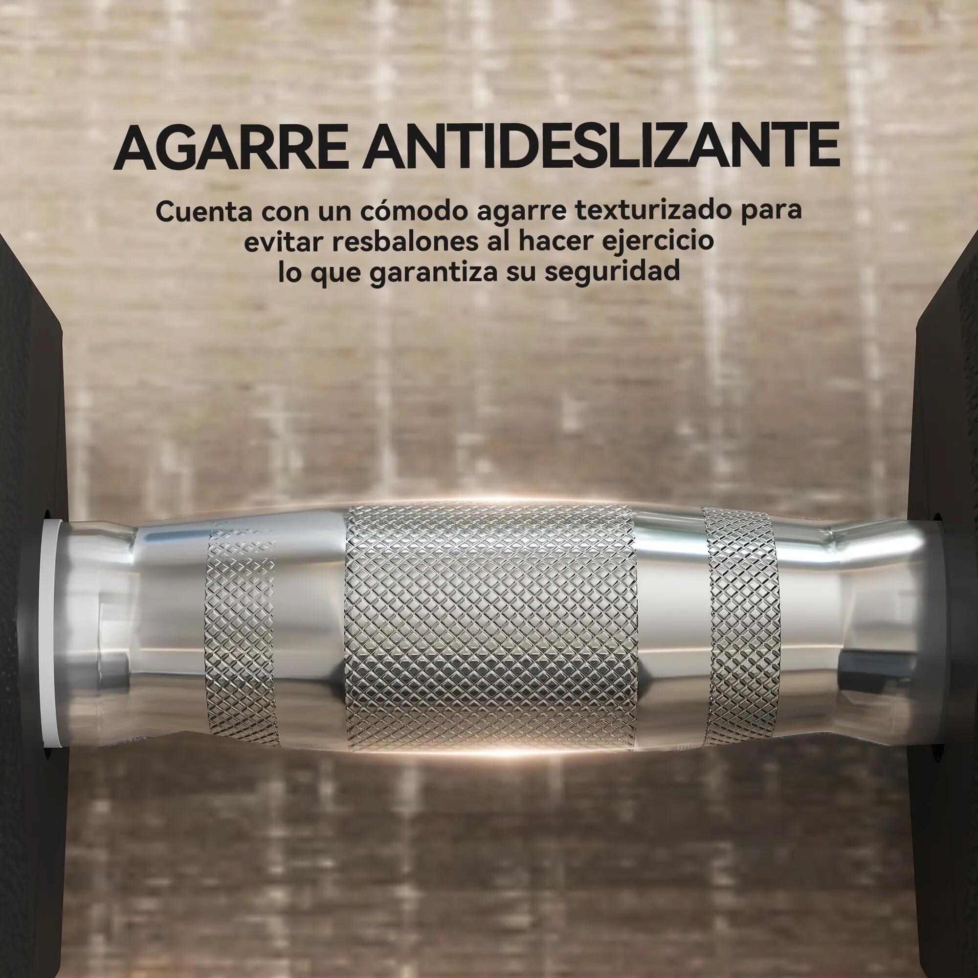 Ensemble de 2 haltères hexagonales en fonte, 2 x 17,5 kg, revêtues de caoutchouc 7/9