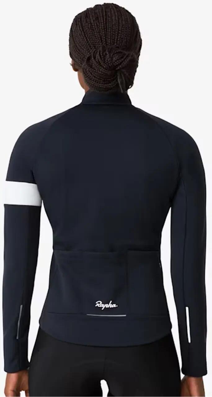 Rapha Core Winterjacke Schwarz / Weiß Women's 5/6