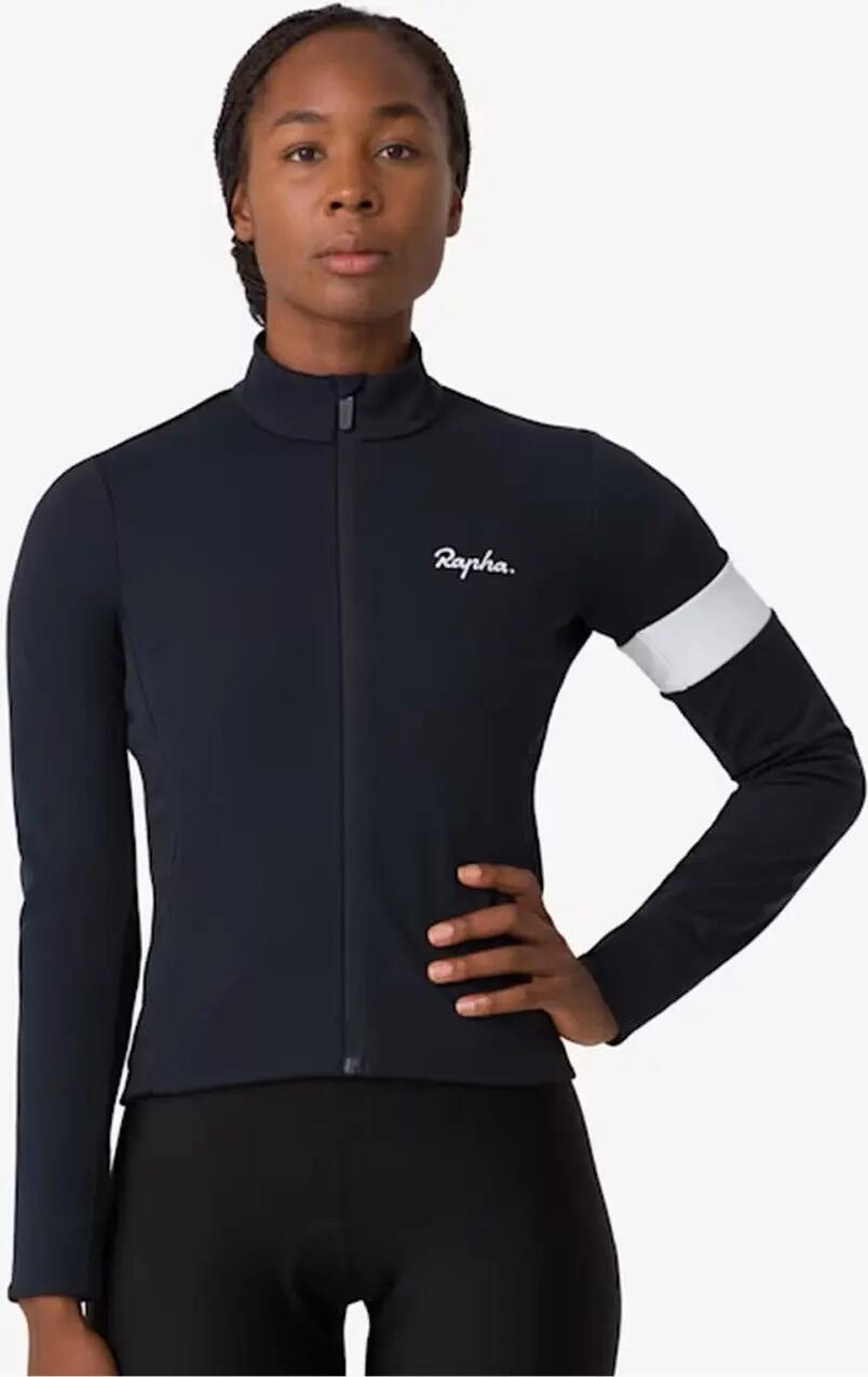 Rapha Core Winterjacke Schwarz / Weiß Women's 4/6