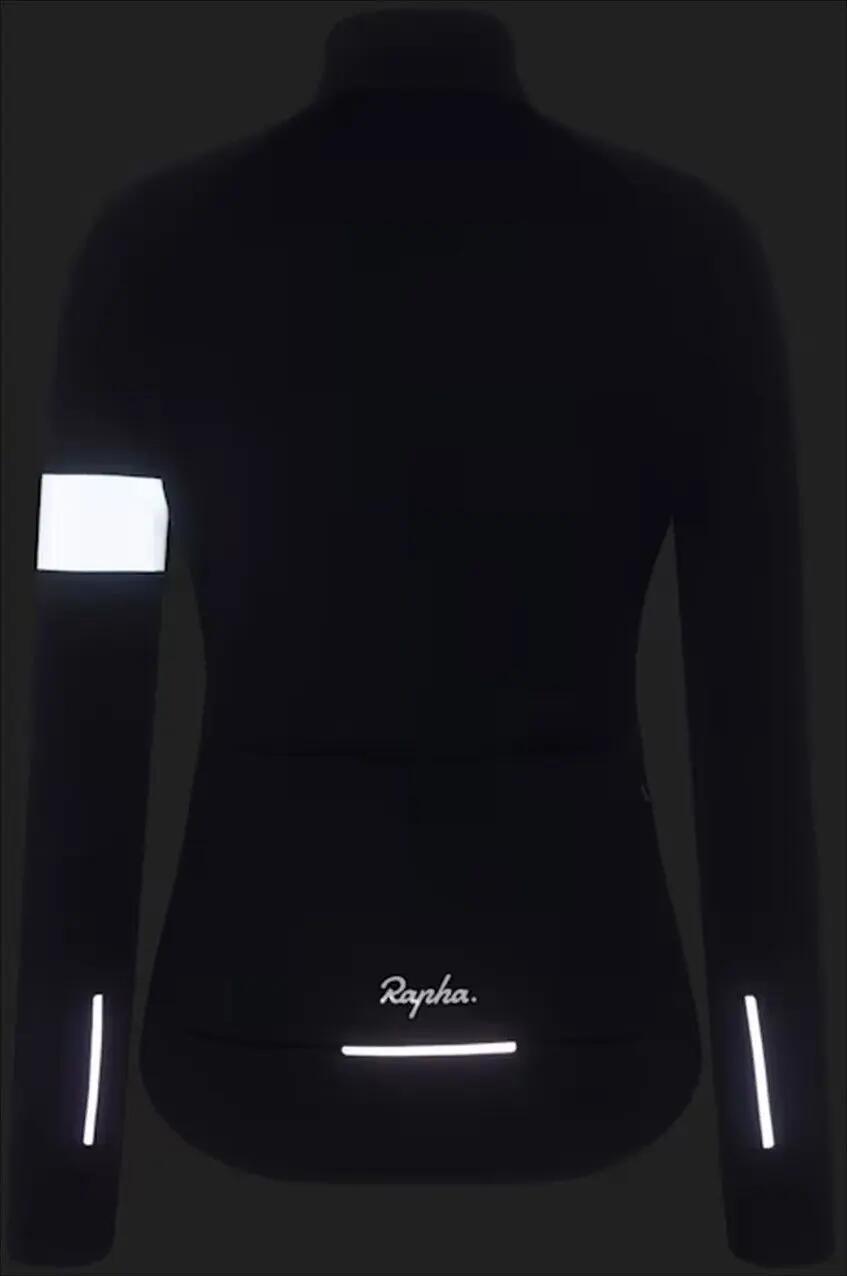 Rapha Core Winterjacke Schwarz / Weiß Women's 3/6