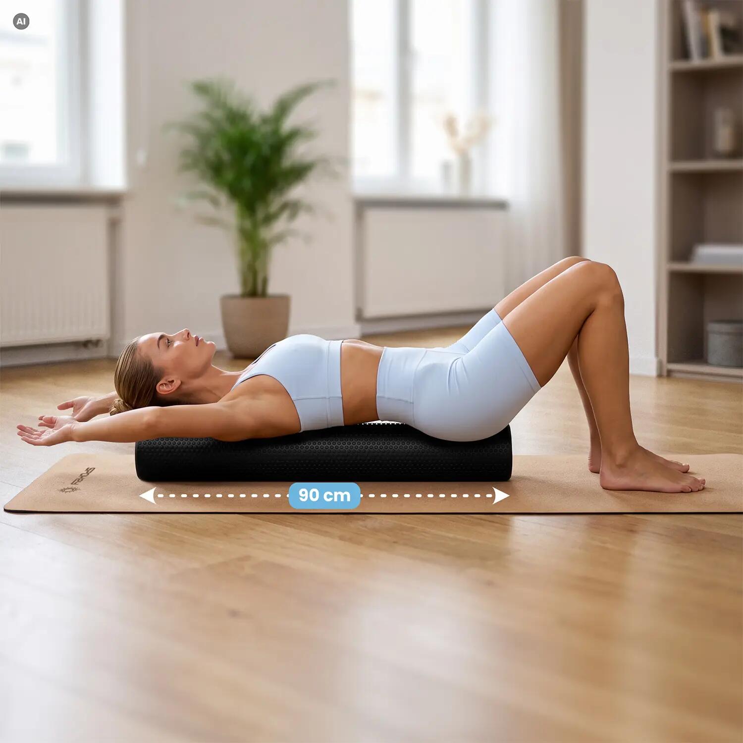 Pilates roller 90 cm wałek do ćwiczeń rozciągających Spokey Longy 3/6