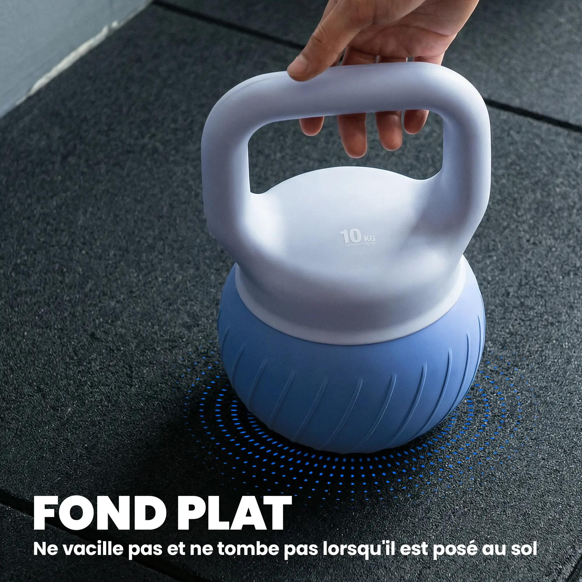 Kettlebell 10 kg, haltère avec poignée Antidérapante ergonomique, haltère à boul 8/9
