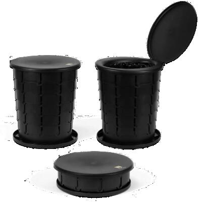 Camping toilet, prullenbak, krukje (3in1) inklapbaar en draagbaar