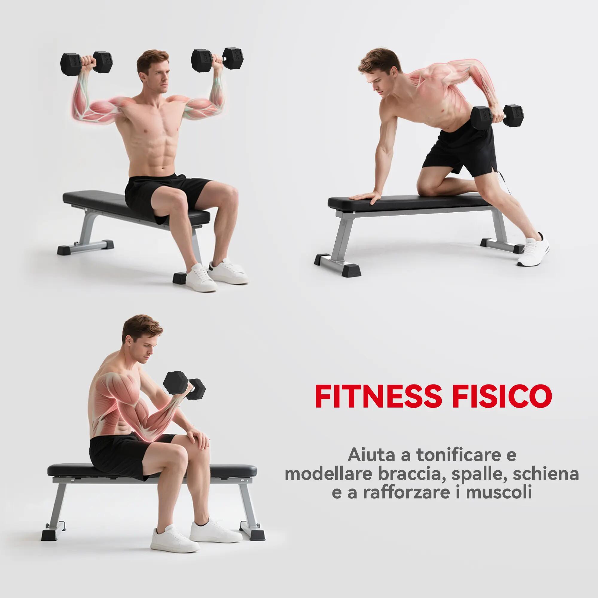 Ensemble de 2 haltères de 20 kg avec poignées antidérapantes, en métal, pour l'e 9/9