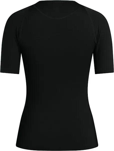 Baselayer Kurzarm Damen Rapha Merino Schwarz 2/2
