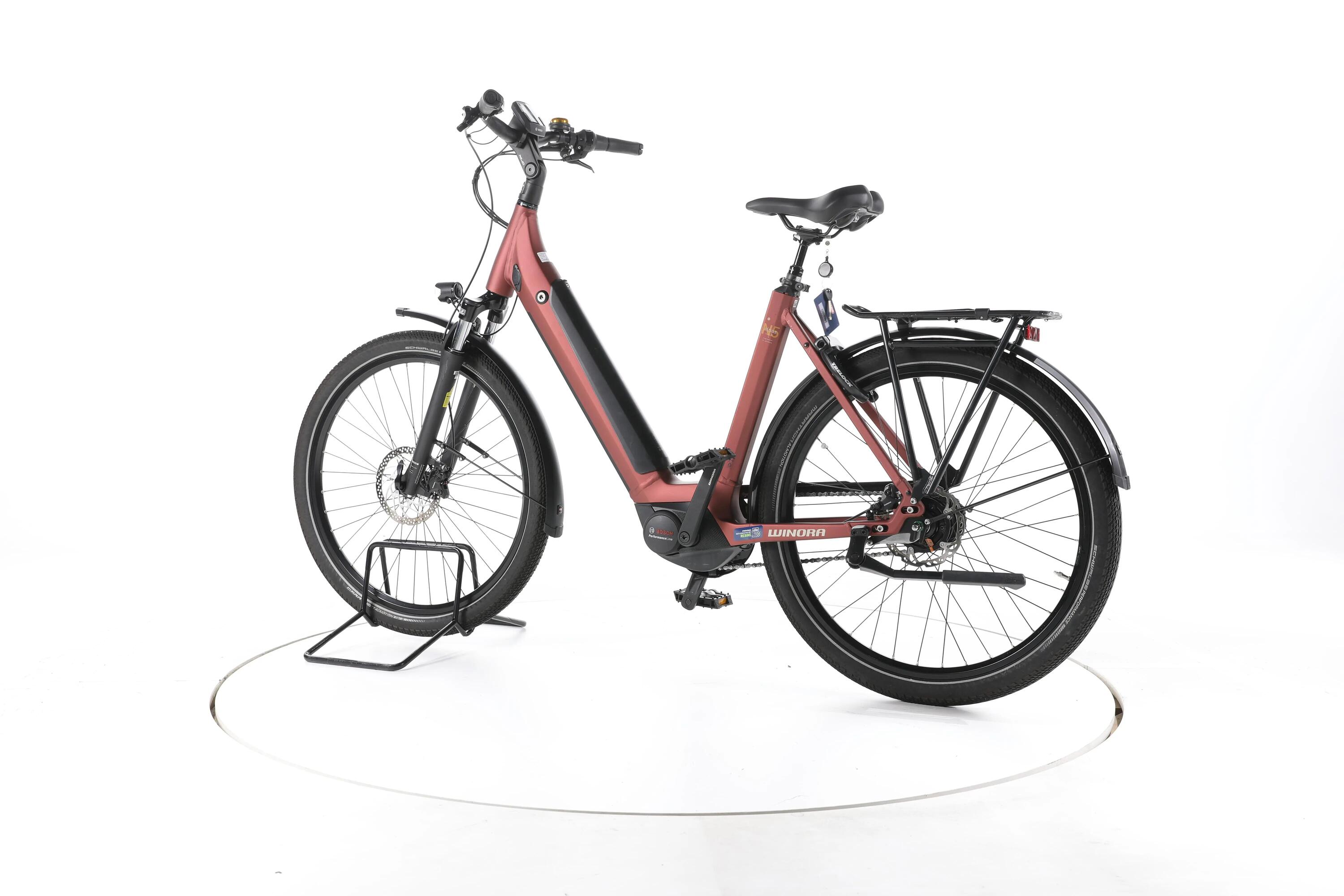 Tweedehands - Winora Sinus N5 City E-Bike Lage instap - Zeer goed 7/7
