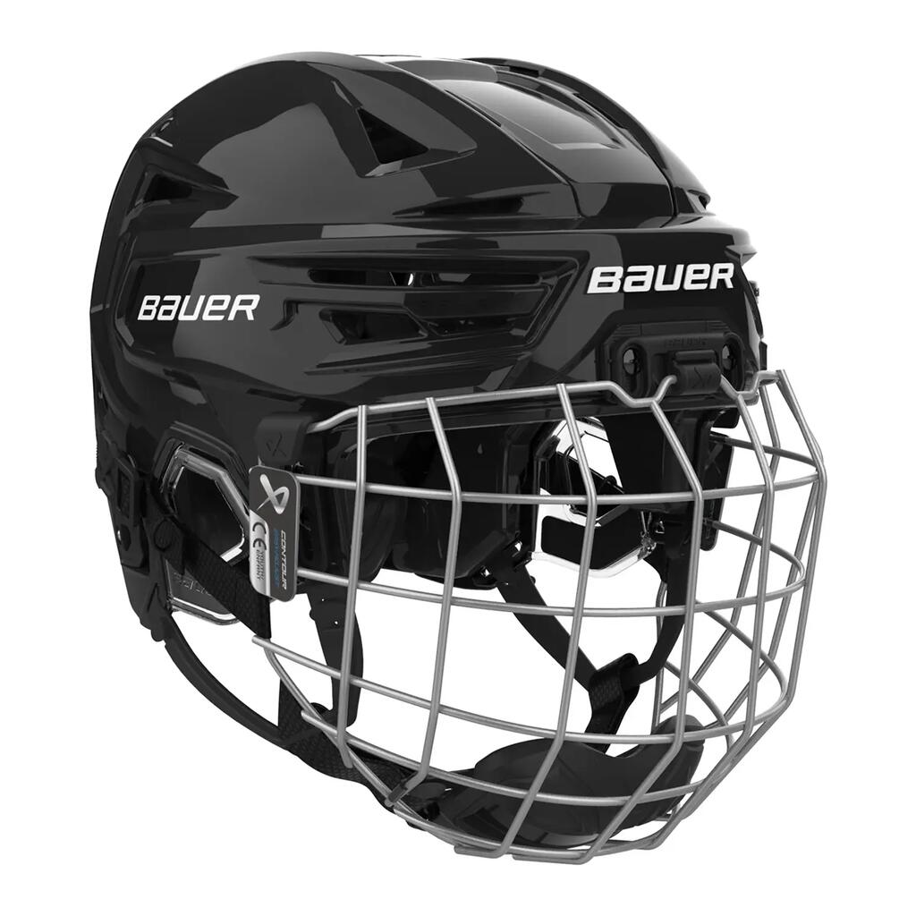 BAUER Re-Akt 155 Youth Black kids Hockey Helmet Combo