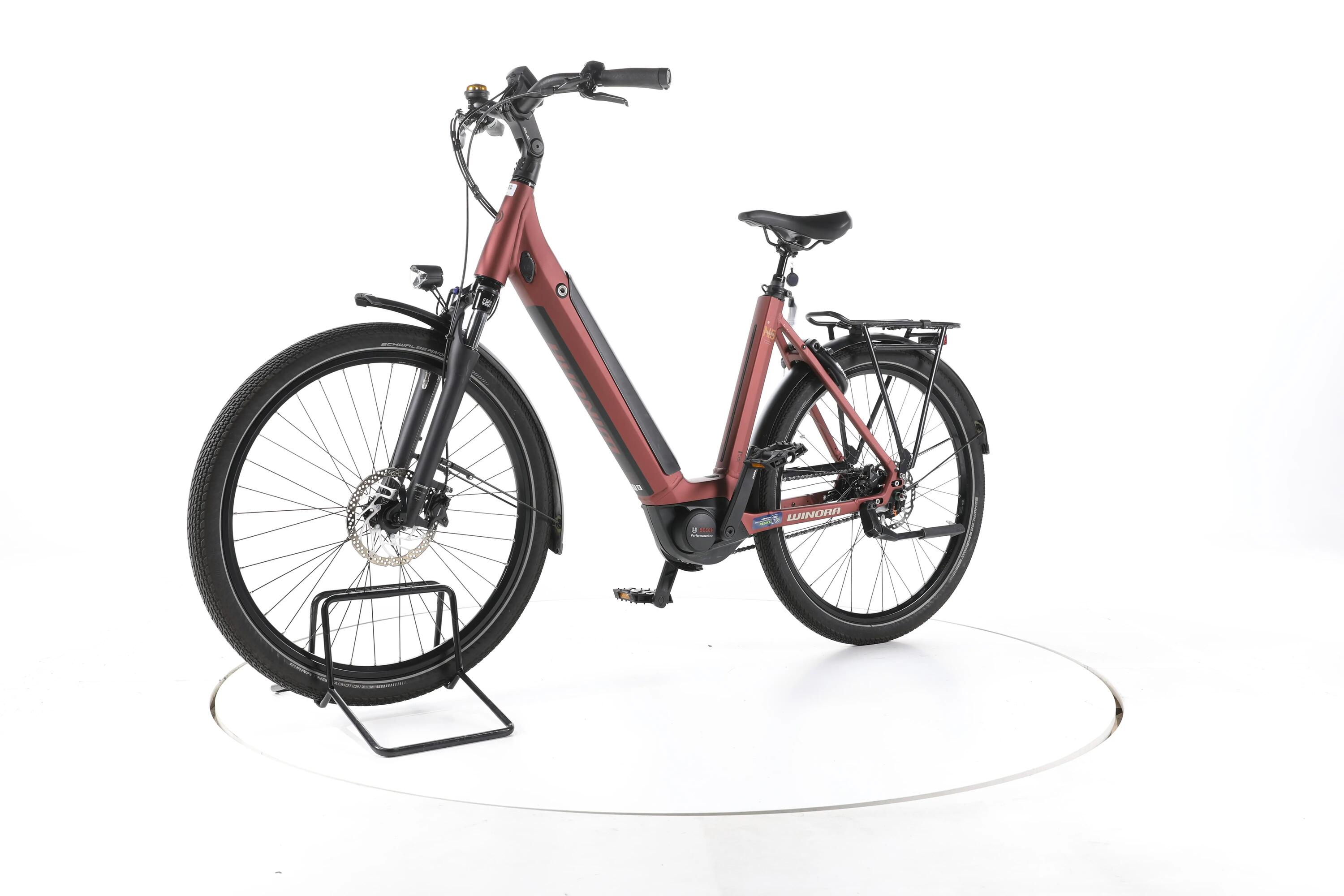 Tweedehands - Winora Sinus N5 City E-Bike Lage instap - Zeer goed 5/7