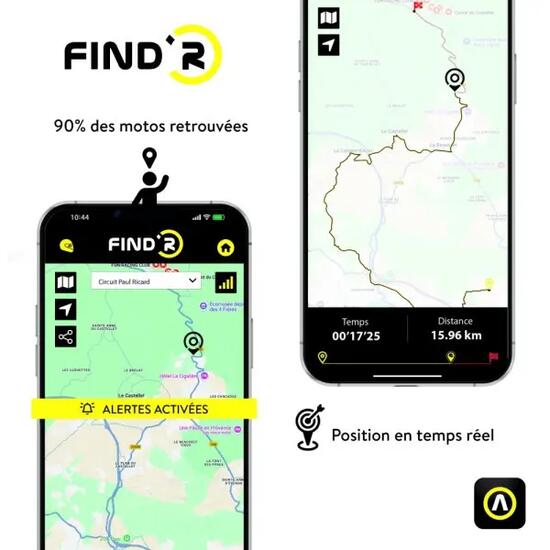 LOKALIZATOR GPS TRACKER MOTO SKUTER AUVRAY FIND'R APP 4G ALARM POWIADOMIENIA