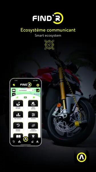 LOKALIZATOR GPS TRACKER MOTO SKUTER AUVRAY FIND'R APP 4G ALARM POWIADOMIENIA 3/4