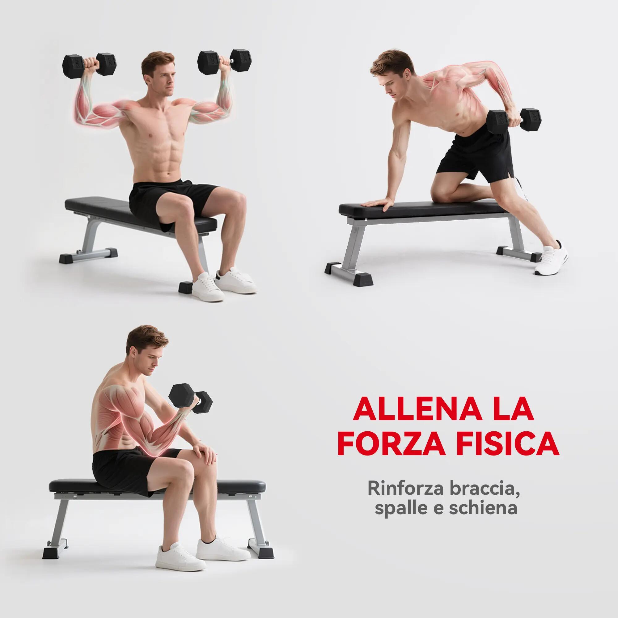 Haltère hexagonale de 20 kg en acier et caoutchouc pour la salle de sport, la ma 9/9