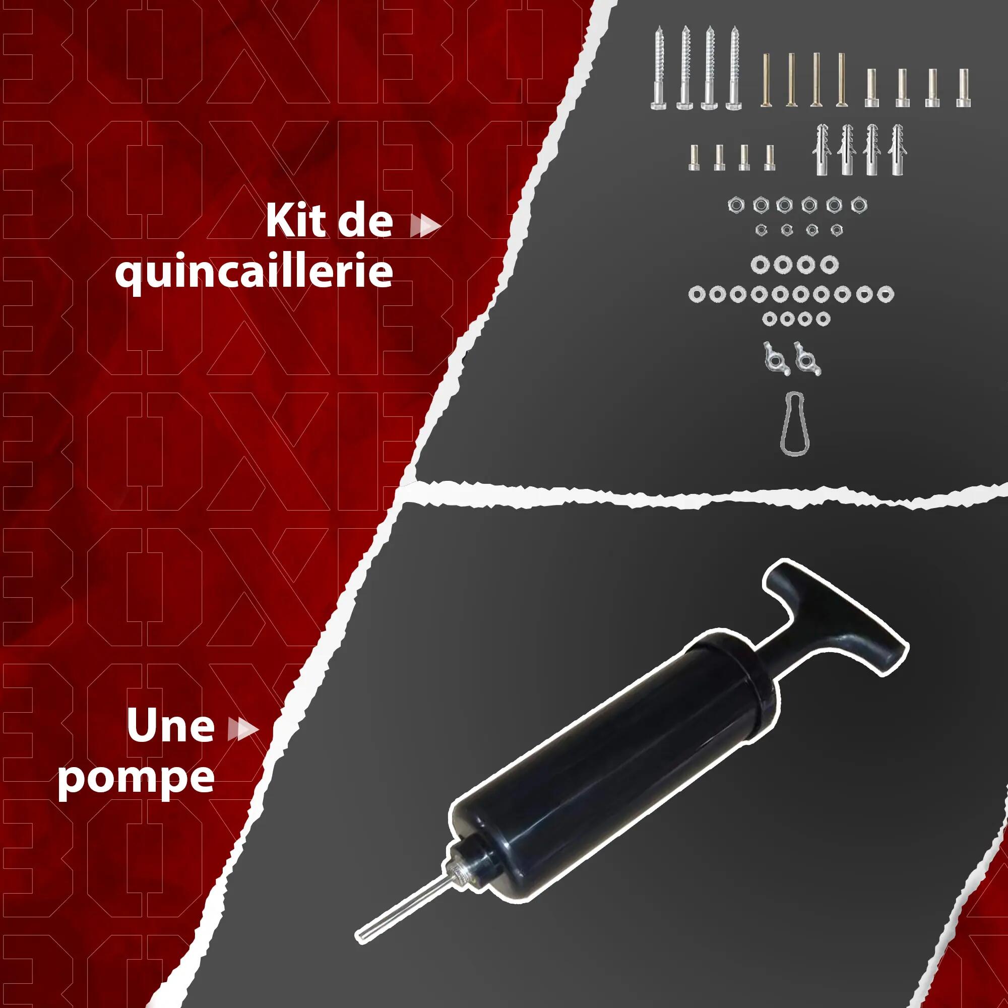 Plateforme murale avec poire de vitesse sac de frappe pour entraînement de boxe, 9/9