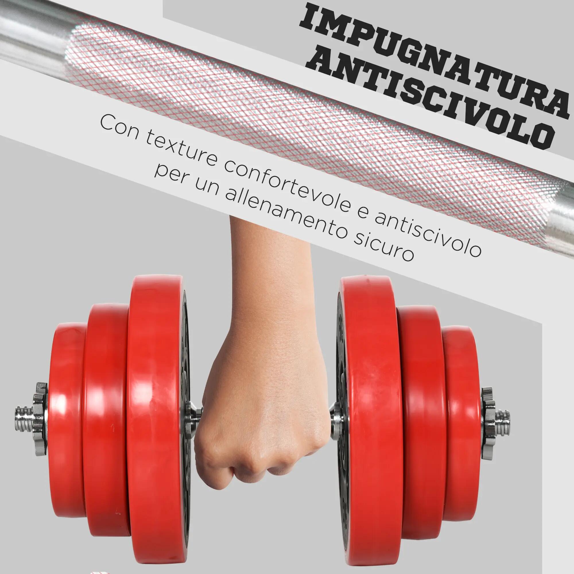 Ensemble d'haltères de musculation de 40 kg avec revêtement en caoutchouc, en mé 7/9