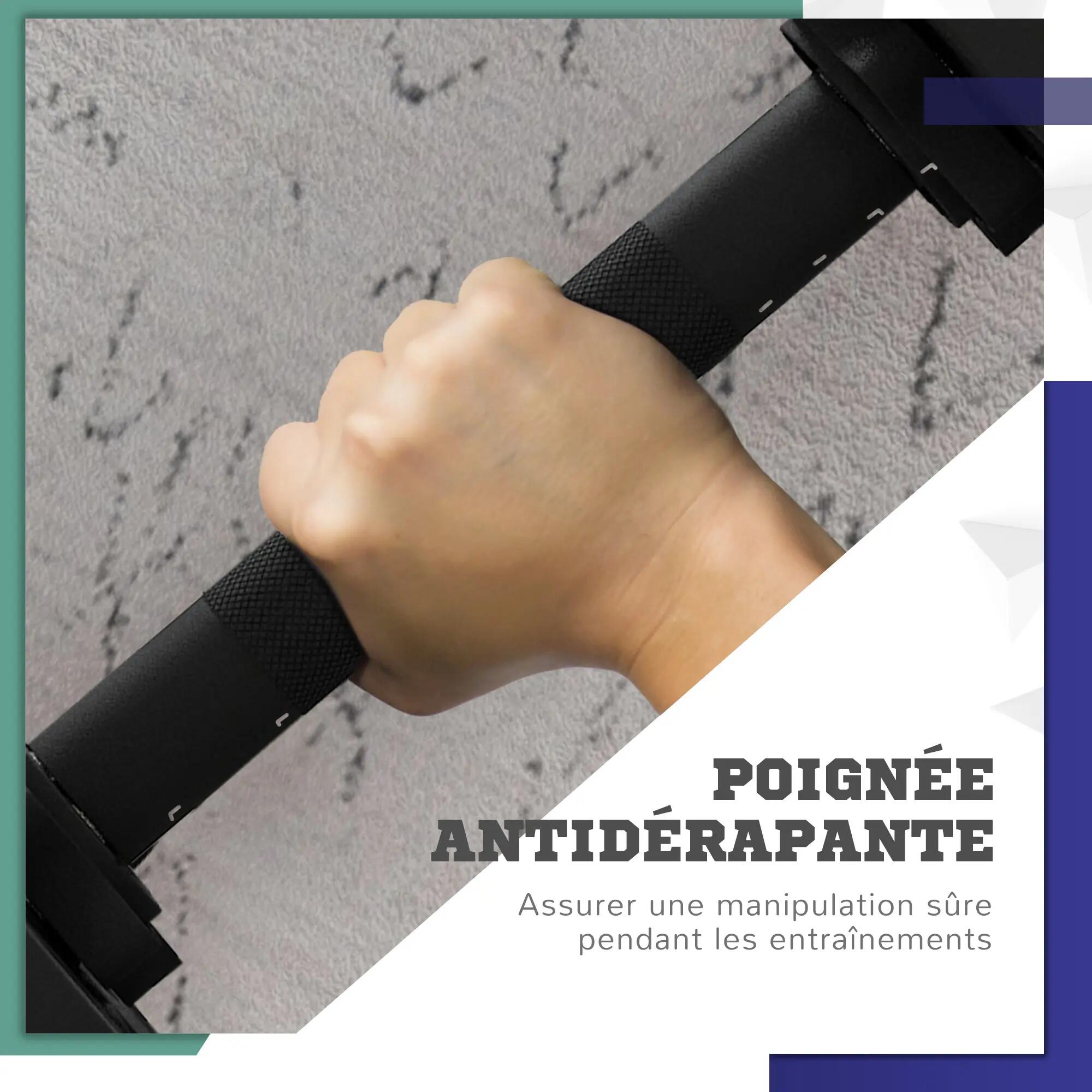 Haltères 2 en 1 réglables, haltères libres avec poignées antidérapantes, 25 KG - 8/9