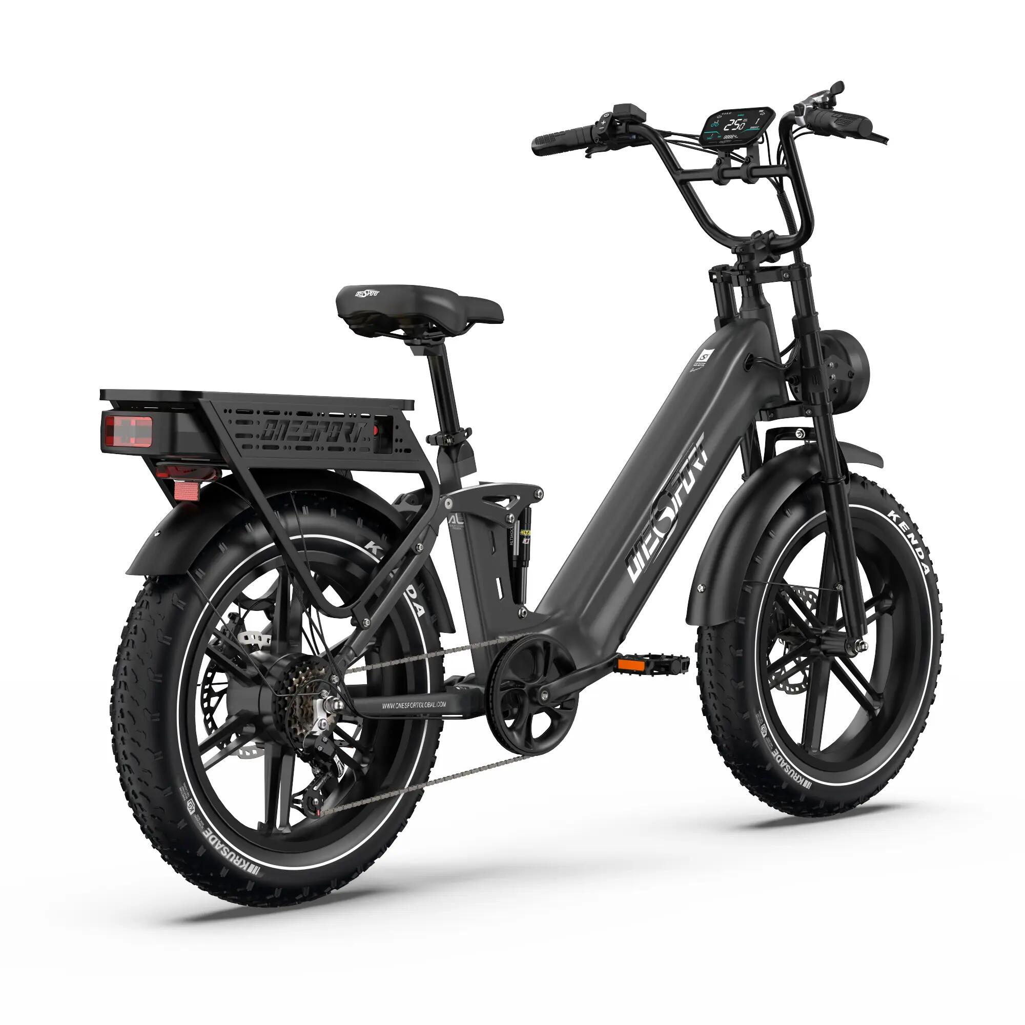 ONESPORT OT08 Pro Electric Bike For Adults 48V 18Ah Dual Batteries 6/15
