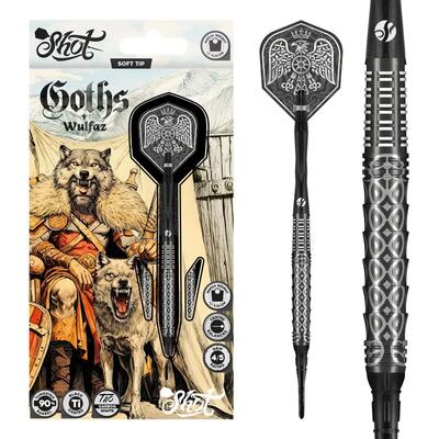Wulfaz 90% tungsten softtip dartpijlen