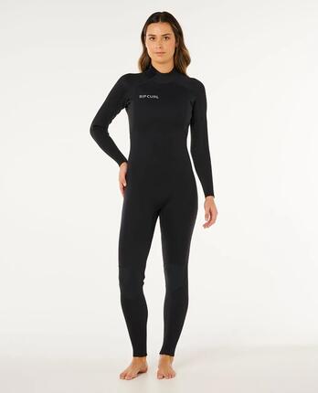 Combinaison de surf Femme Trad 4/3 mm zip dos - Marine