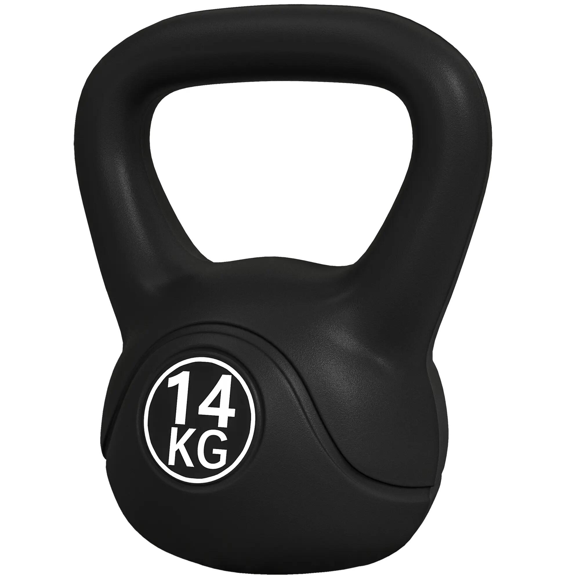 Kettlebell 14 kg, haltère avec poignée ergonomique, haltère à boule, musculation 2/9