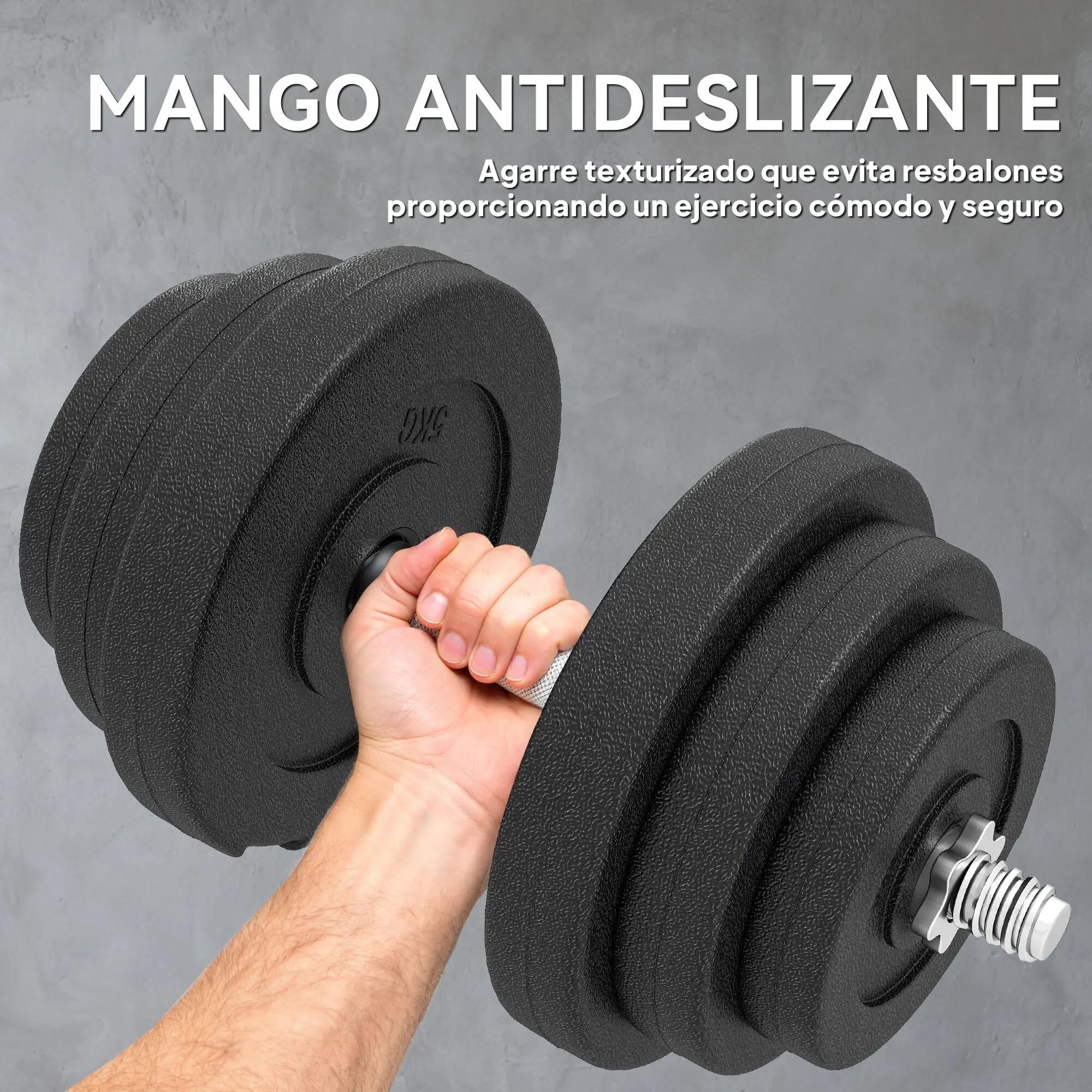 Ensemble d'haltères de musculation, poids total 40 kg (4 x 5 kg, 4 x 2,5 kg, 4 x 7/9