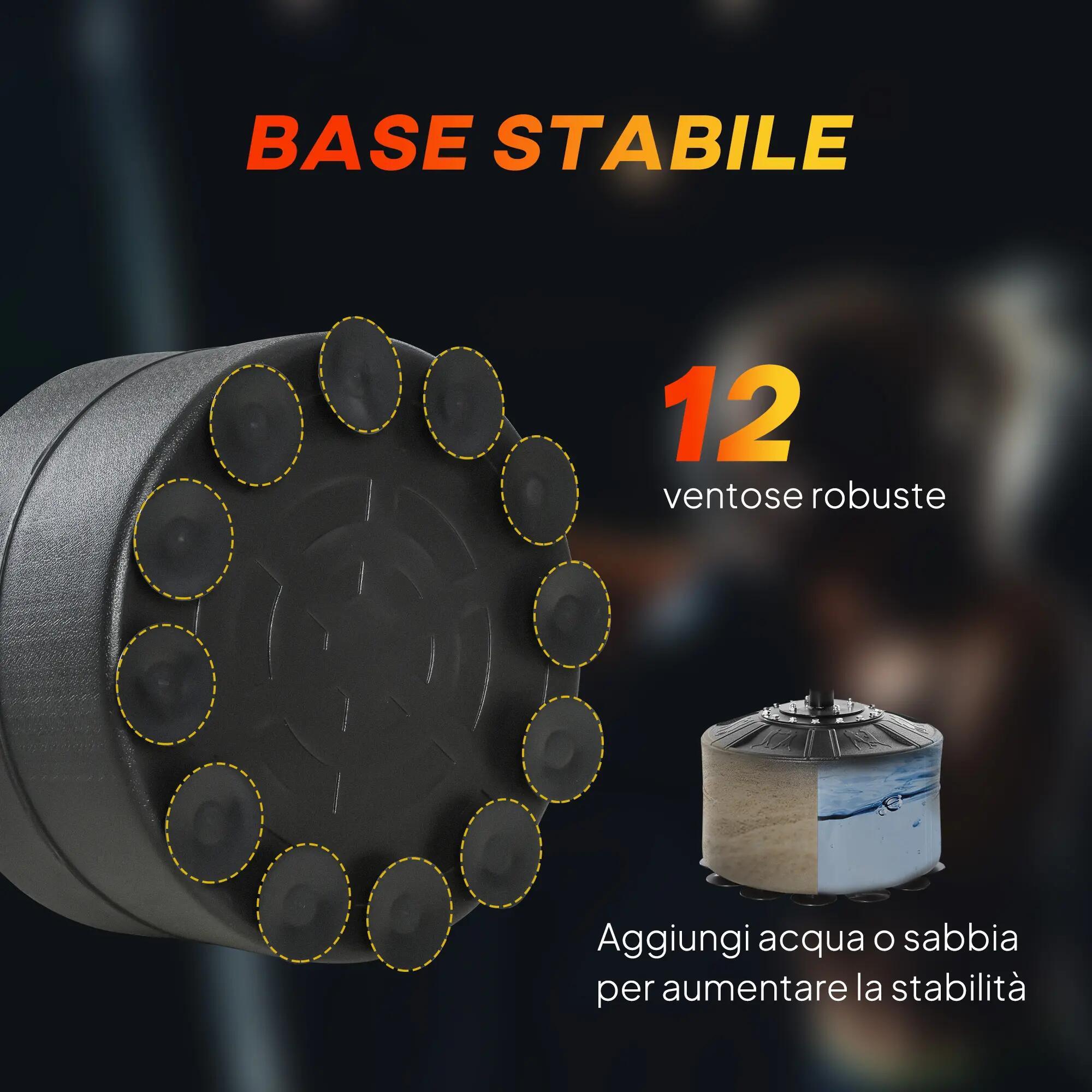 Sac de frappe autoportant 4 en 1 avec 2 balles de frappe, barre rotative et sac 8/9