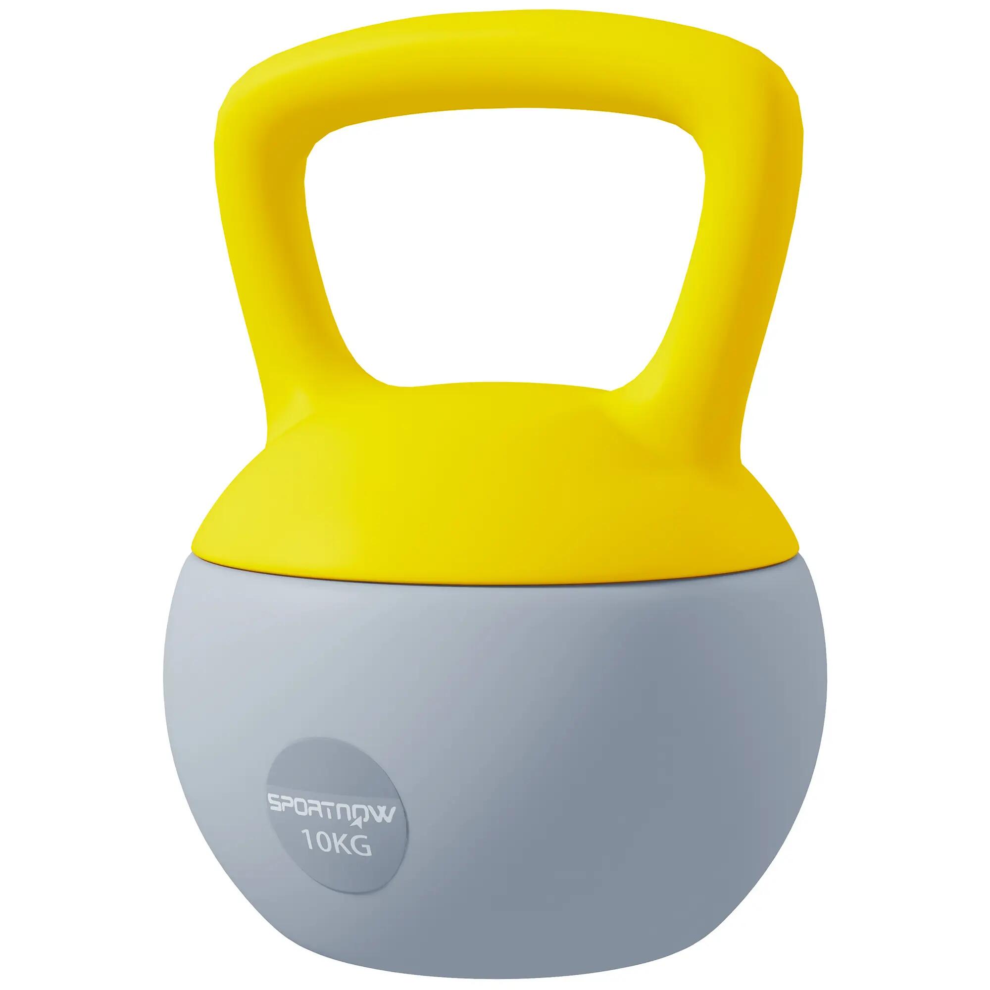 Kettlebell 10kg haltère avec poignée antidérapante pour fitness musculation card 2/9