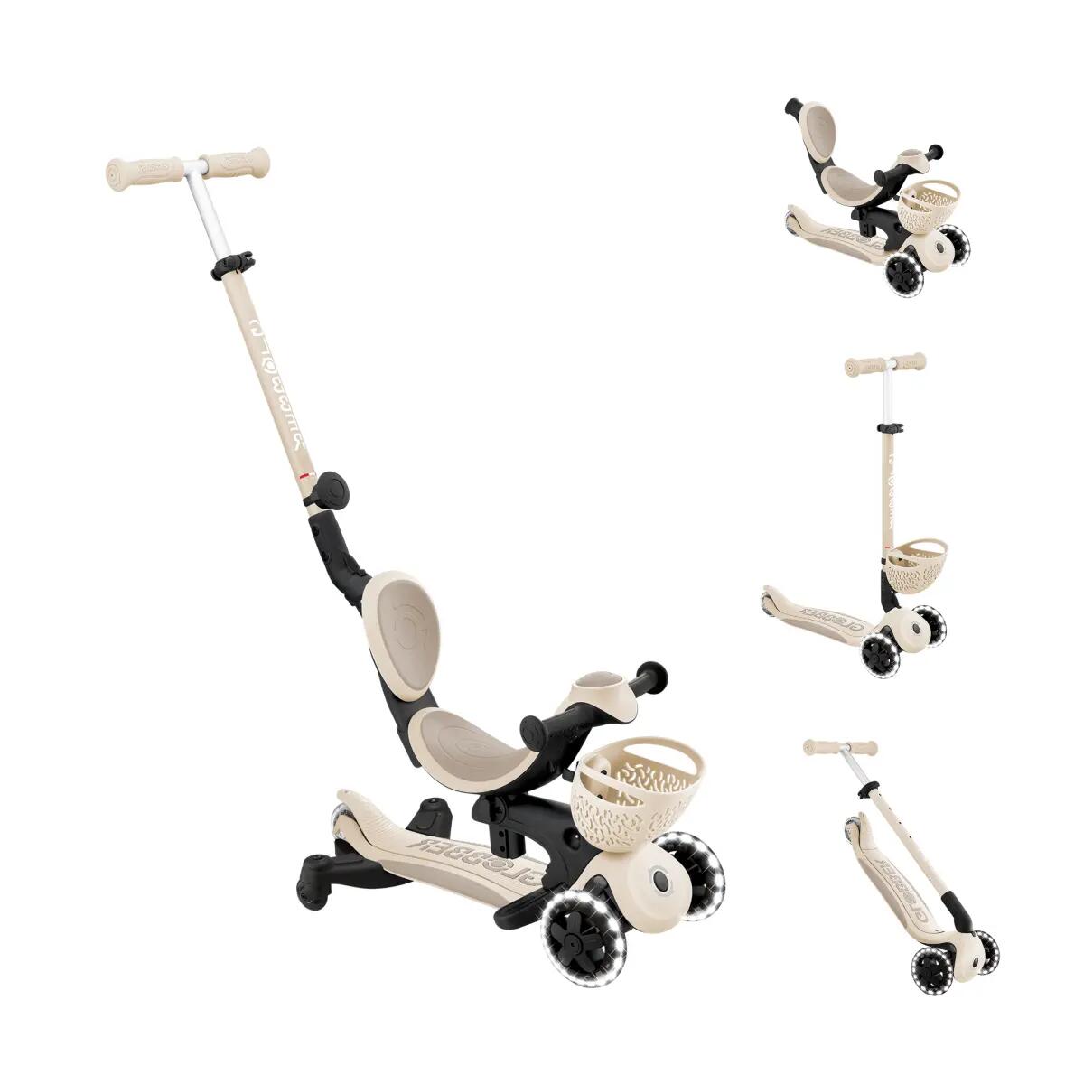 Trottinette évolutive GO-UP BABY LIGHTS 360 - Taupe 3/7