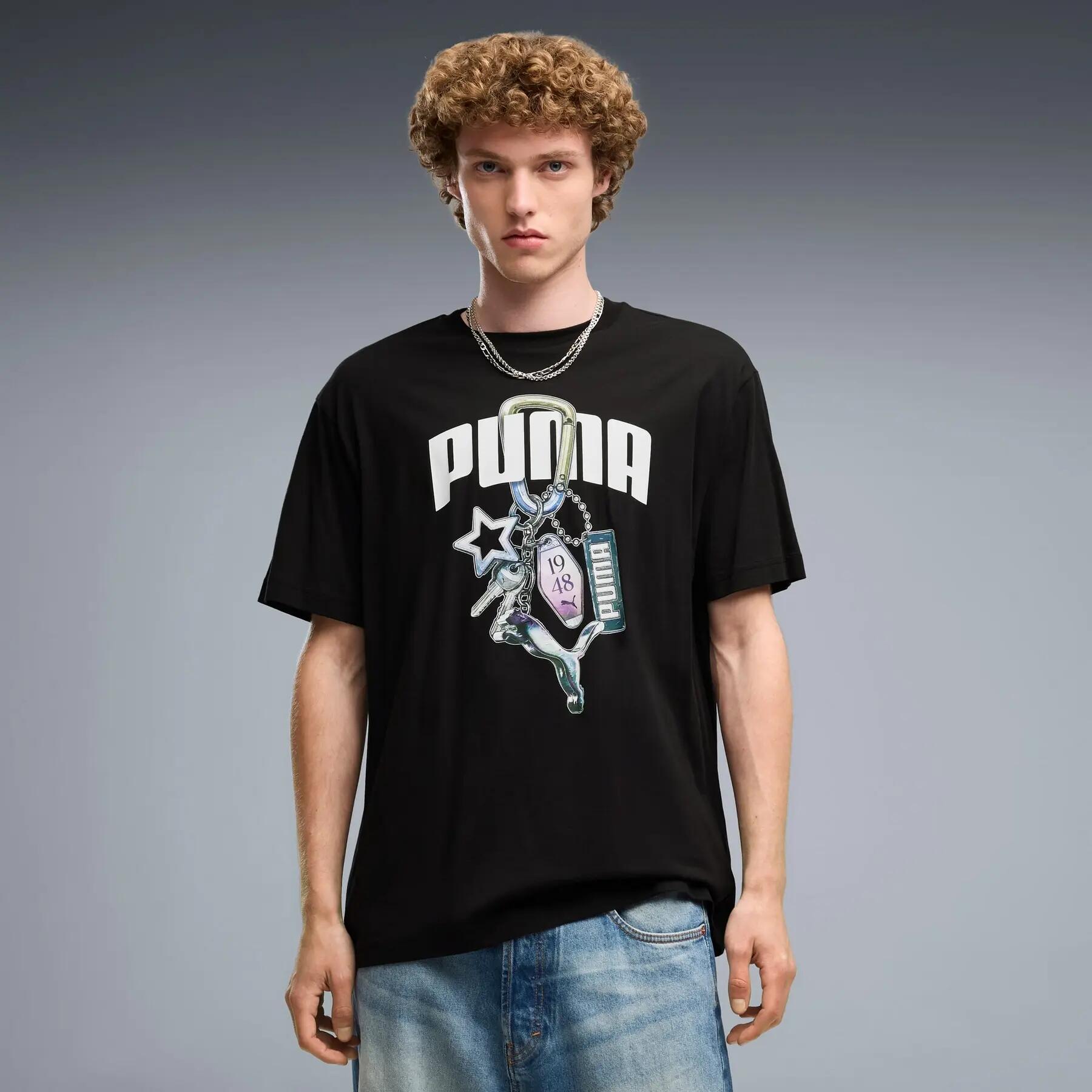 T-shirt de sport homme Puma GRAPHICS RELAXED 3/5