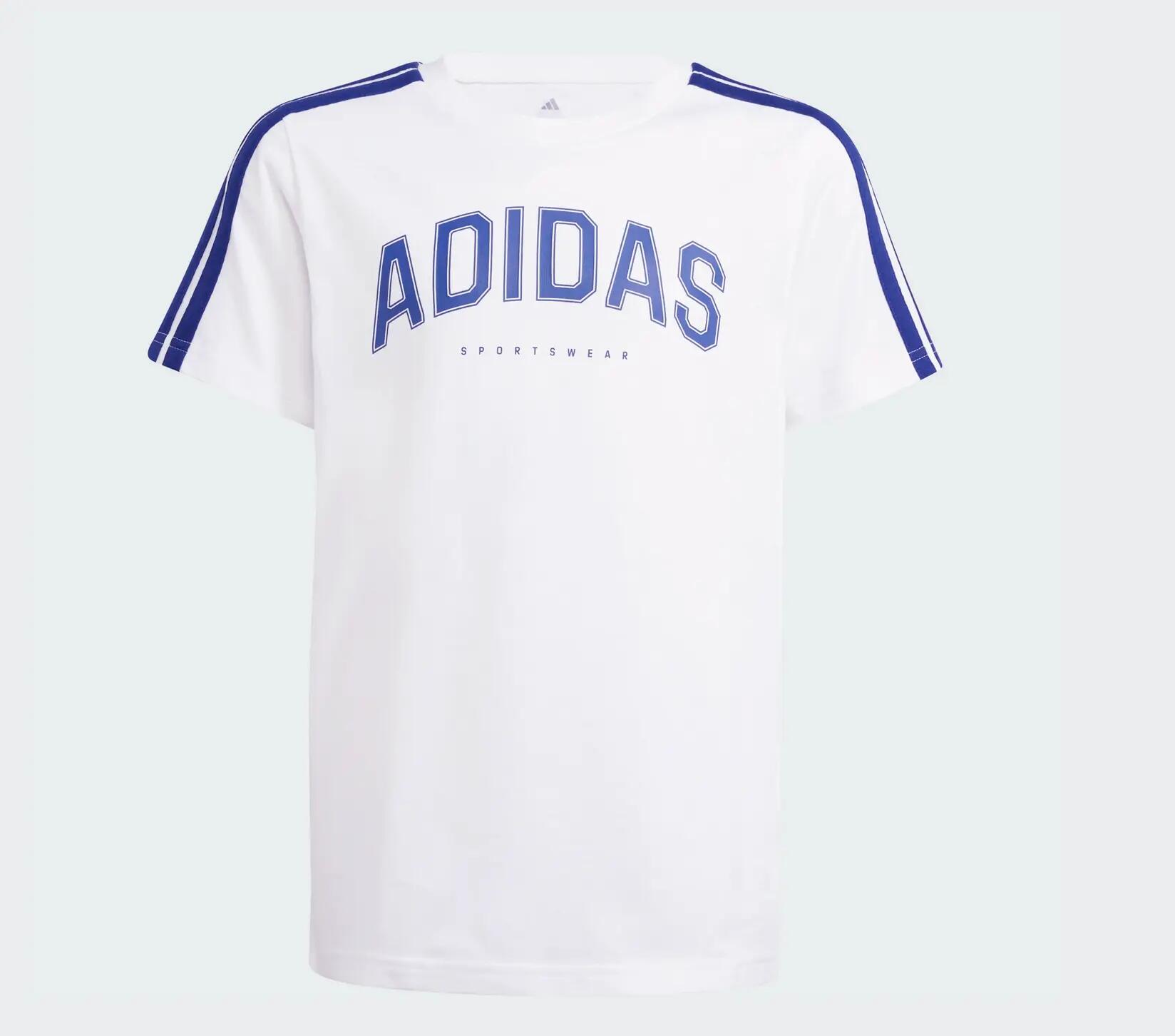 ADIDAS Kinder T-Shirt 100% Baumwolle Rundhals, Standard-Passform 1/7