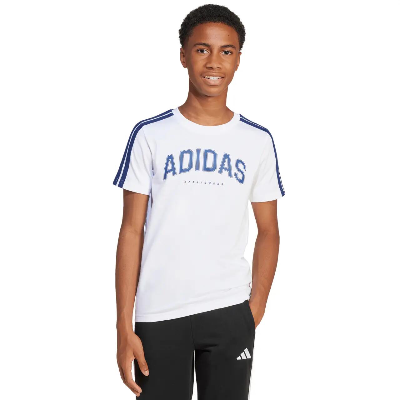ADIDAS Kinder T-Shirt 100% Baumwolle Rundhals, Standard-Passform 4/7