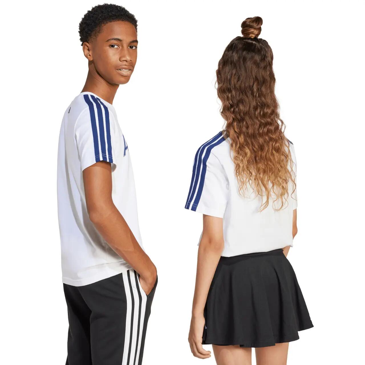 ADIDAS Kinder T-Shirt 100% Baumwolle Rundhals, Standard-Passform 3/7
