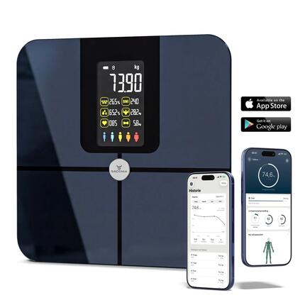Pèse-personne Connecté Analyse Corporelle Écran LED Bluetooth Sacoma Original