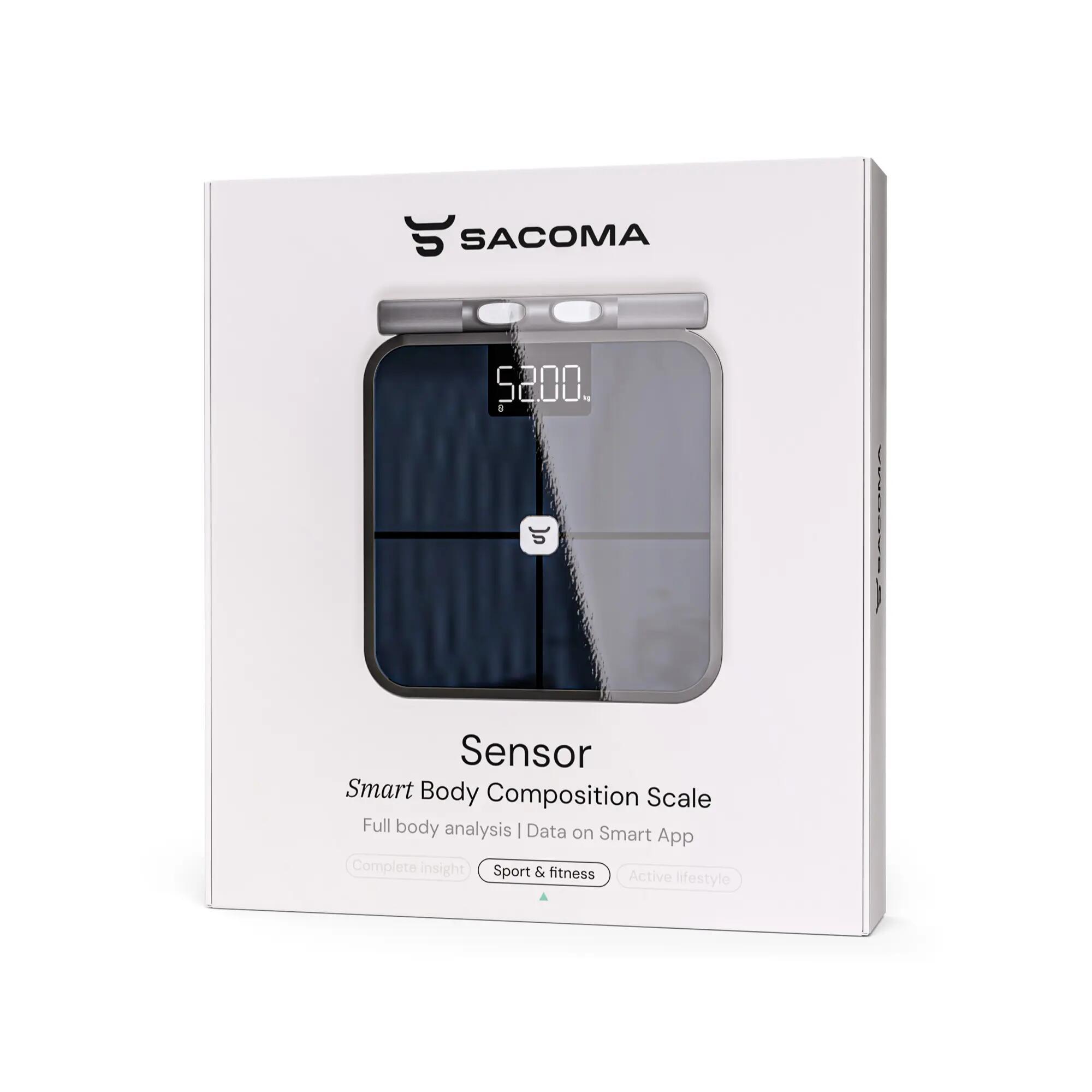 Pèse-personne Connecté Analyse Corporelle 8 Électrodes Poignée Sacoma Sensor 8/8