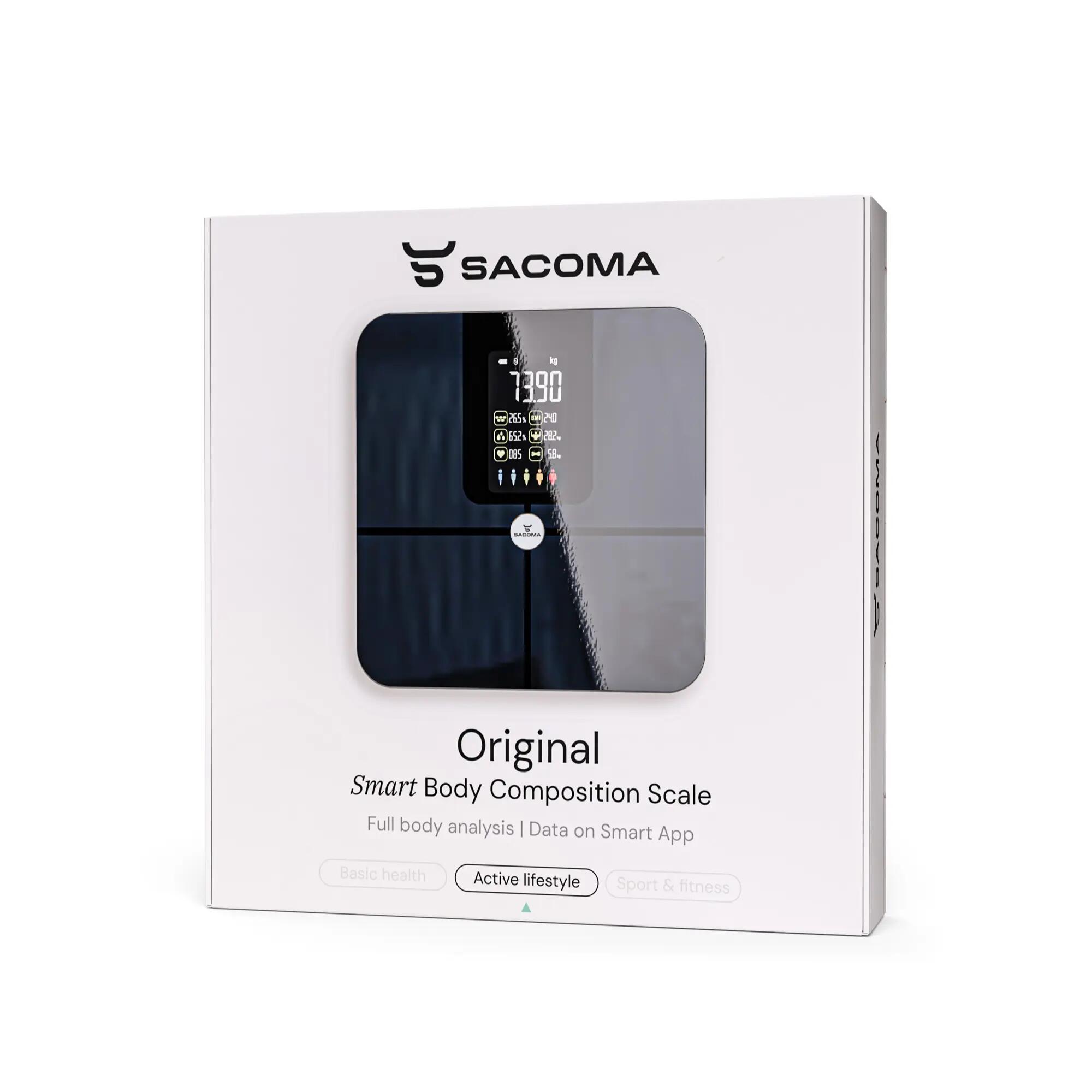 Pèse-personne Connecté Analyse Corporelle Écran LED Bluetooth Sacoma Original 8/8