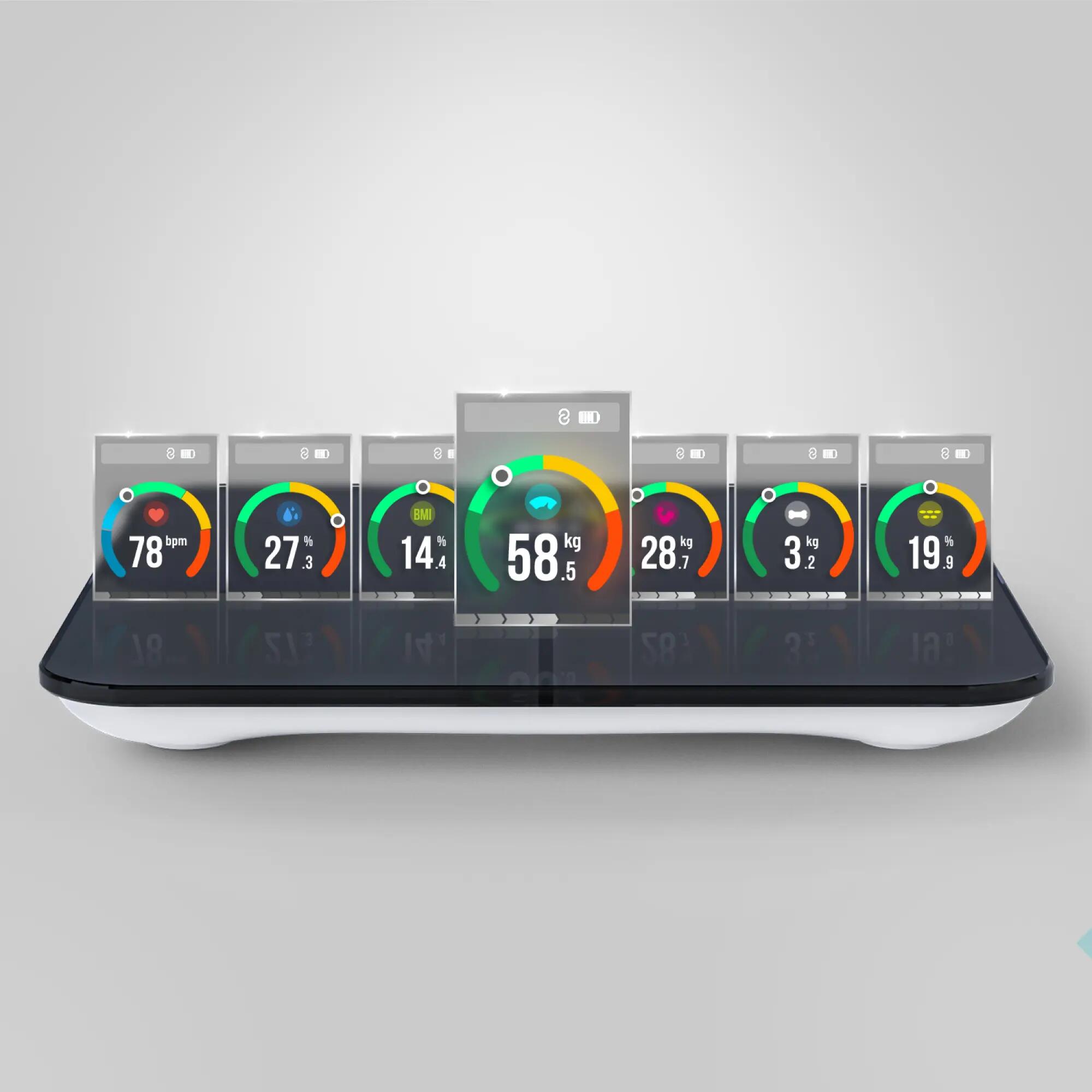 Pèse-personne Connecté Analyse Corporelle Écran Couleur TFT Bluetooth Sacoma Pro 6/8