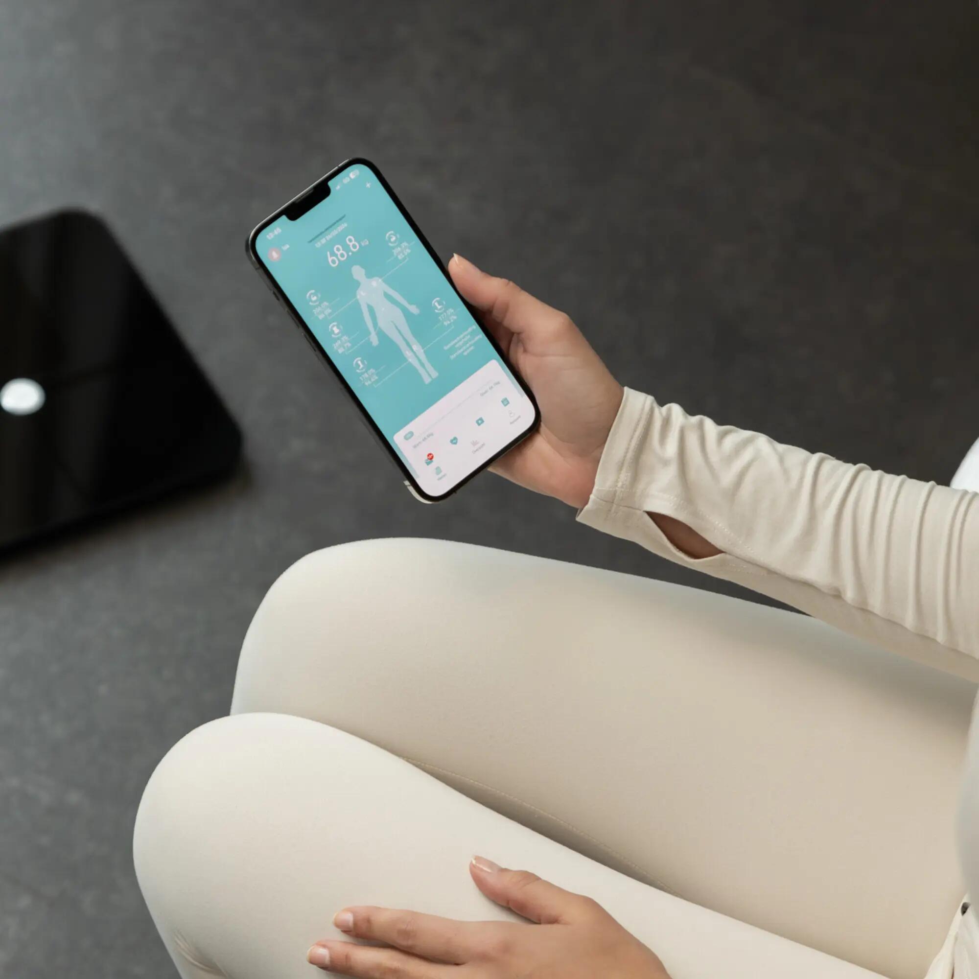 Pèse-personne Connecté Analyse Corporelle Écran Couleur TFT Bluetooth Sacoma Pro 5/8
