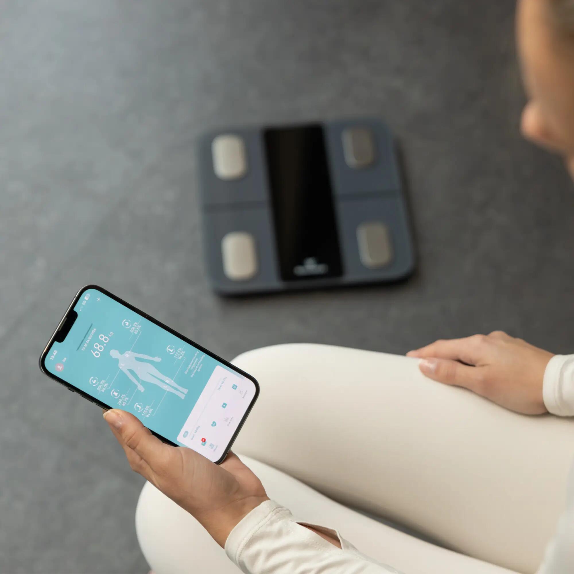 Pèse-personne Connecté Analyse Corporelle Écran LED Bluetooth Sacoma Edge 5/8