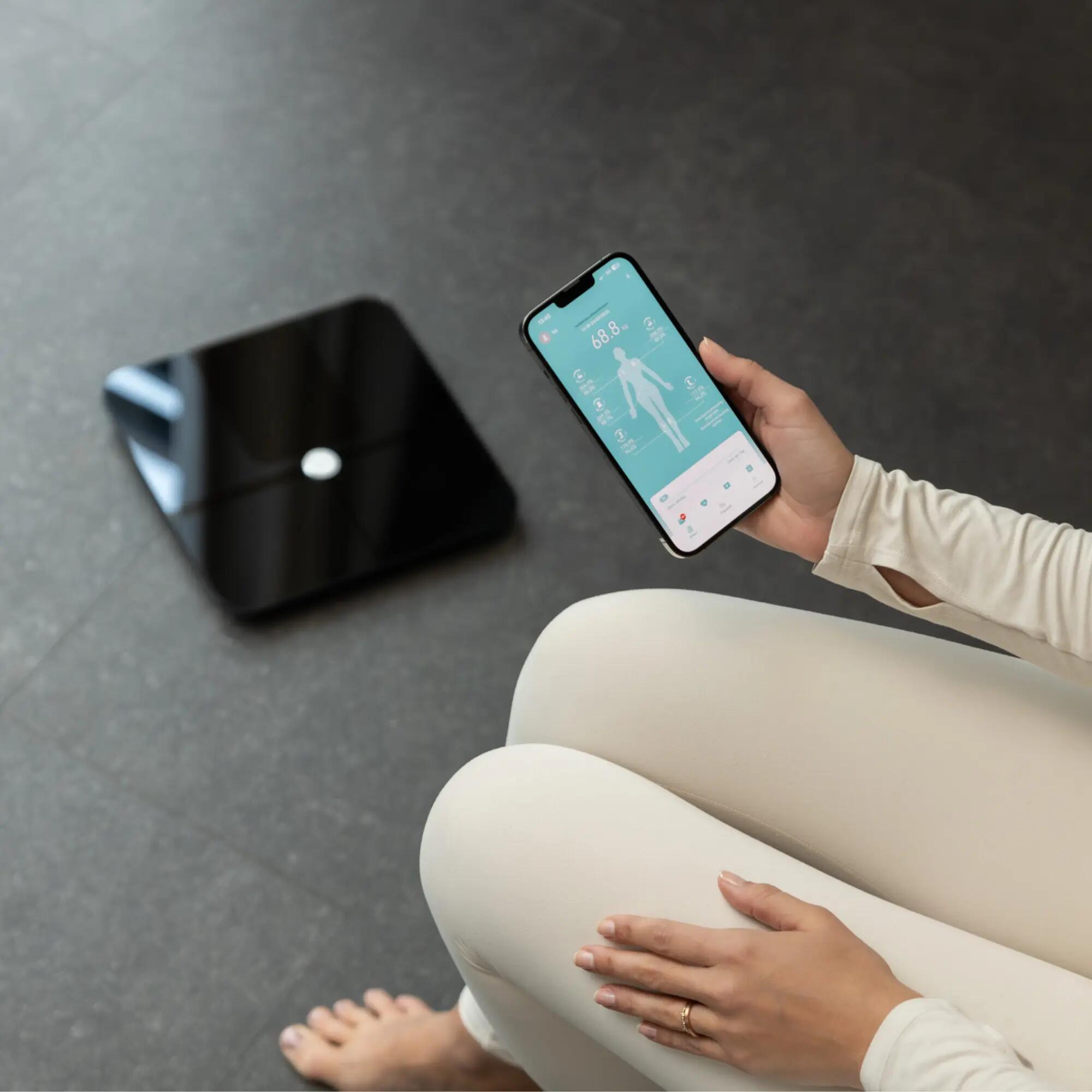 Pèse-personne Connecté Analyse Corporelle Écran LED Bluetooth Sacoma Original 5/8