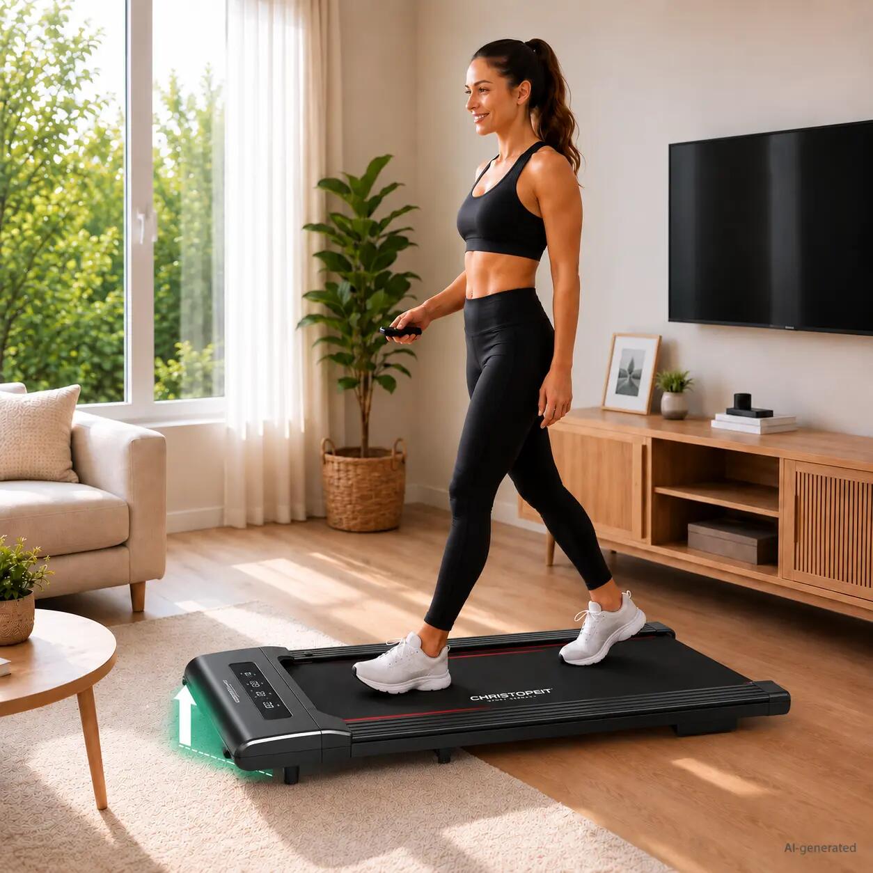 Tapis de marche - Walking Pad - jusqu'à 6 km/h - Bluetooth - en pente - 4.1 7/11