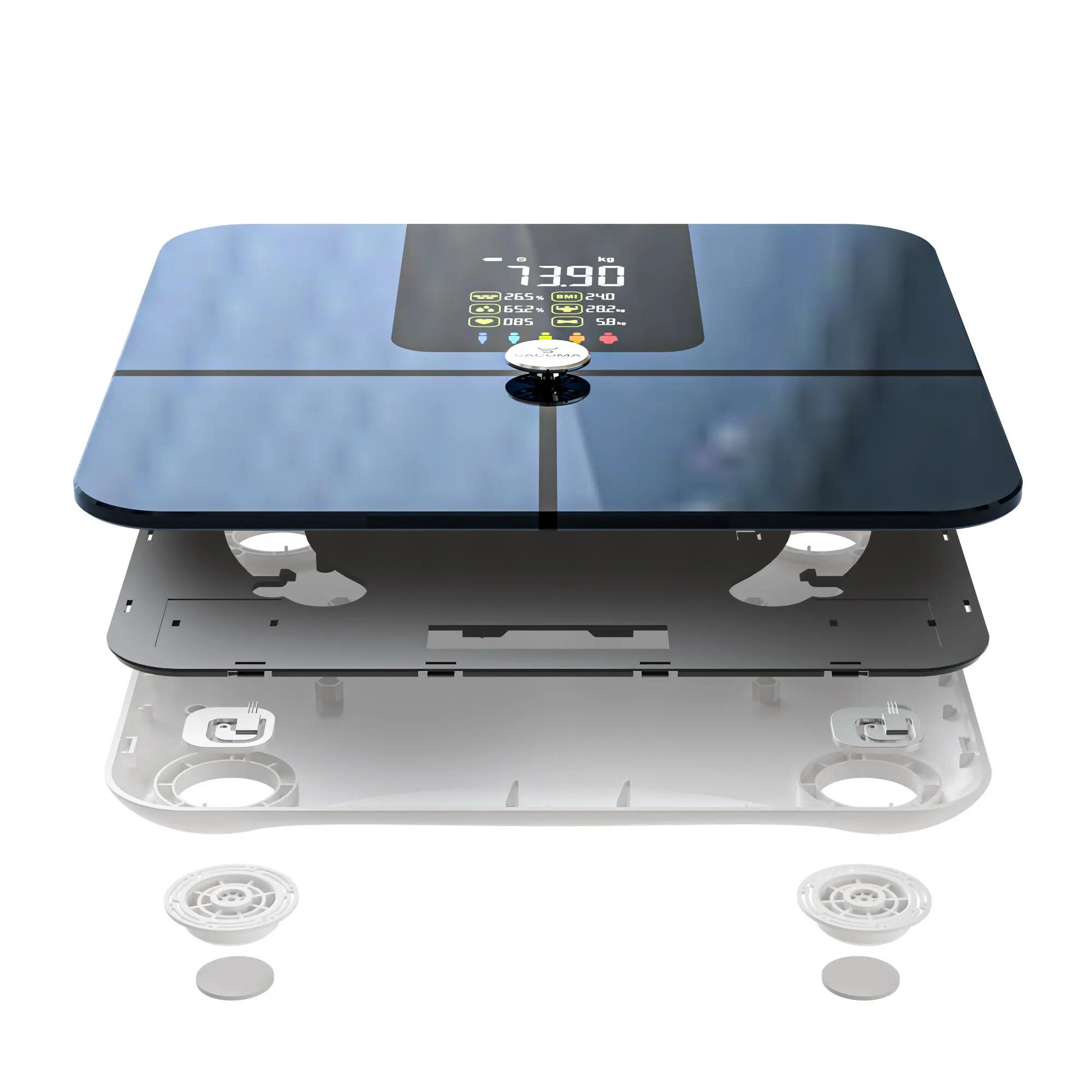 Pèse-personne Connecté Analyse Corporelle Écran LED Bluetooth Sacoma Original 3/8
