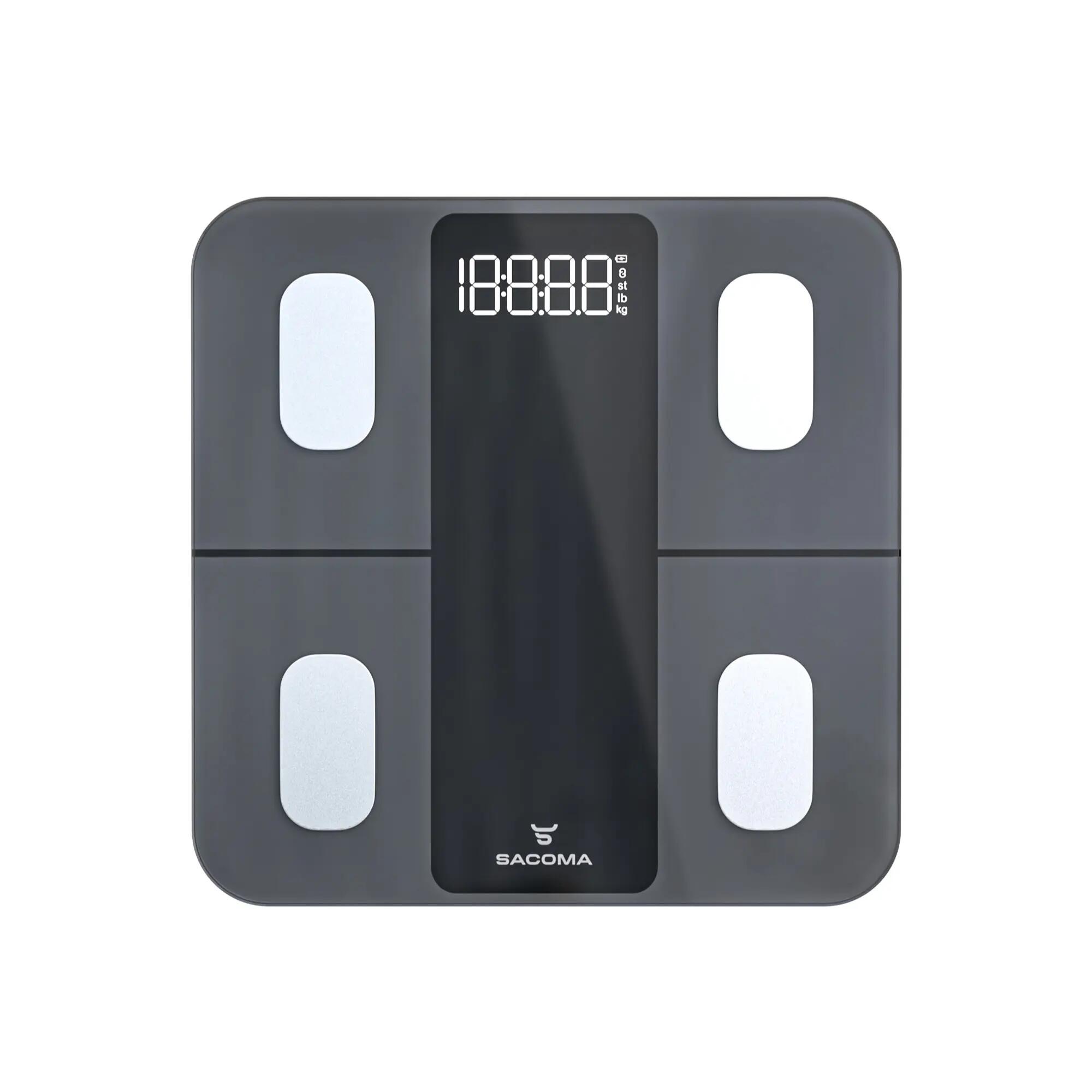 Pèse-personne Connecté Analyse Corporelle Écran LED Bluetooth Sacoma Edge 2/8