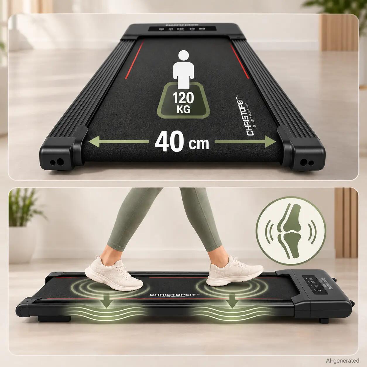 Tapis de marche - Walking Pad - jusqu'à 6 km/h - Bluetooth - en pente - 4.1 6/11