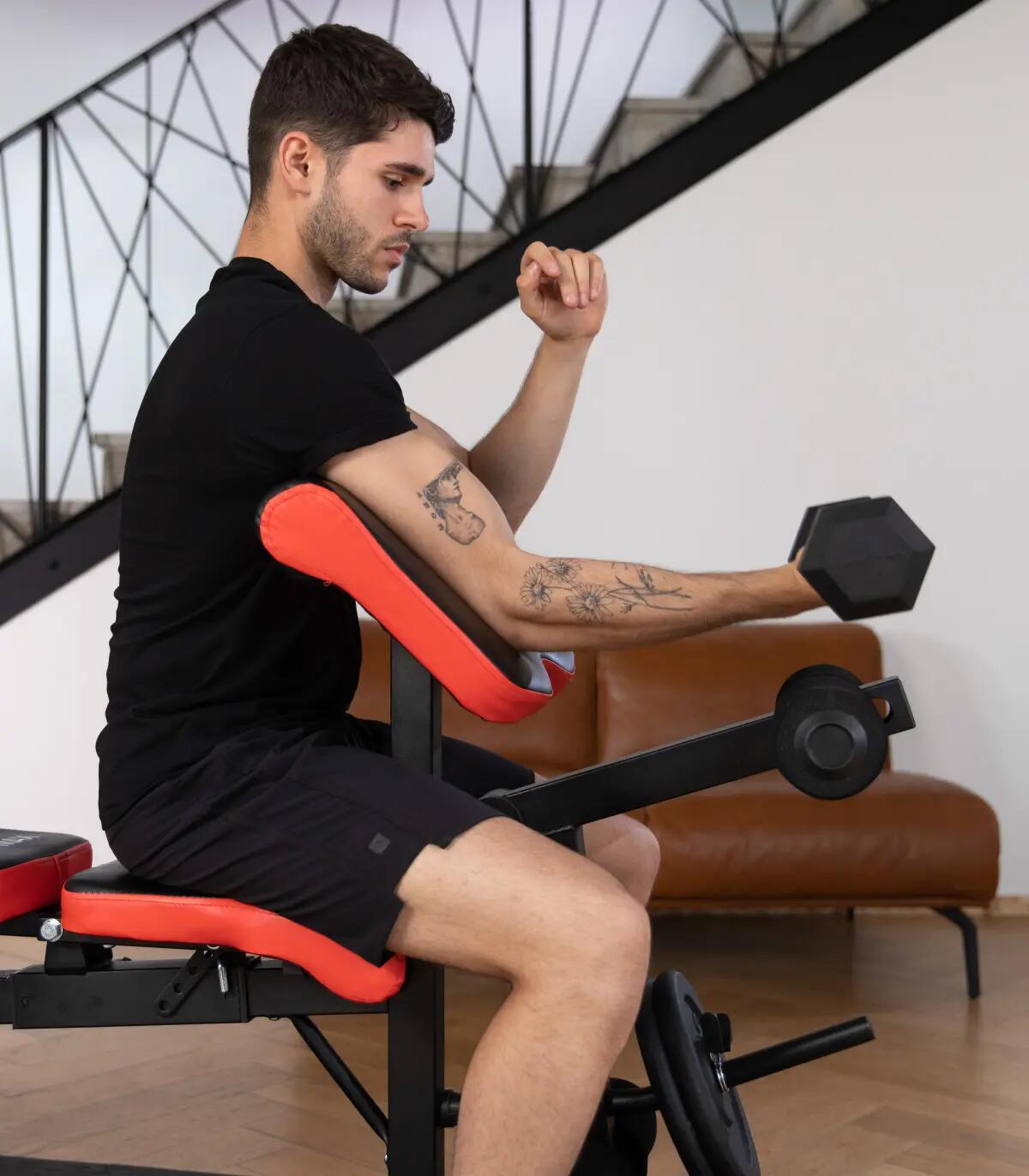 Banc de musculation multi-positions pliable et inclinable - Pro Max 6/12